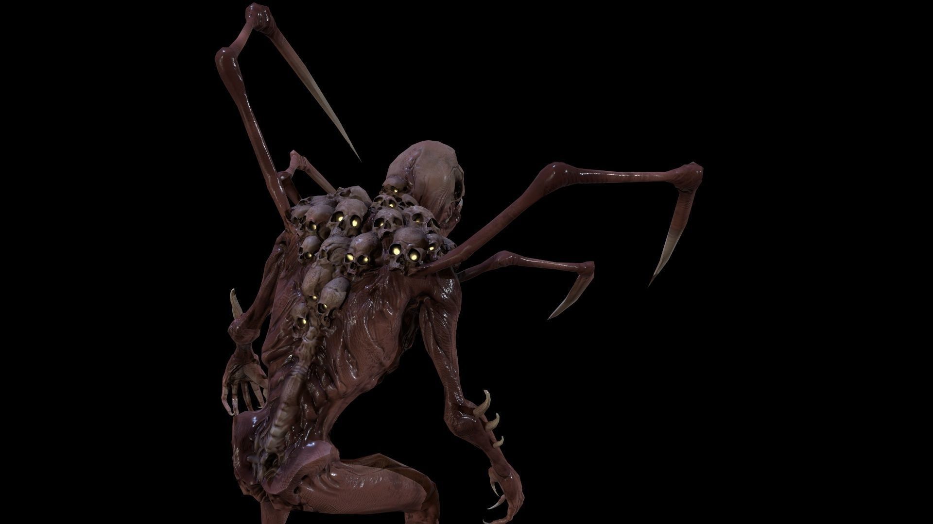 Monster Mutant7 Low-poly 3D model_7