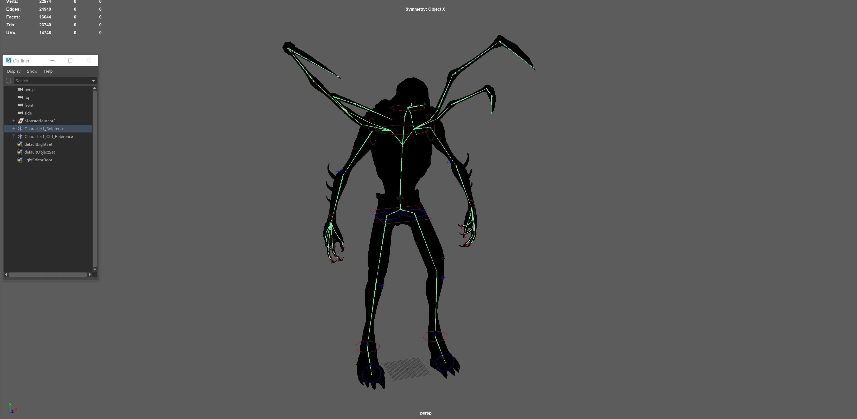 Monster Mutant7 Low-poly 3D model_20