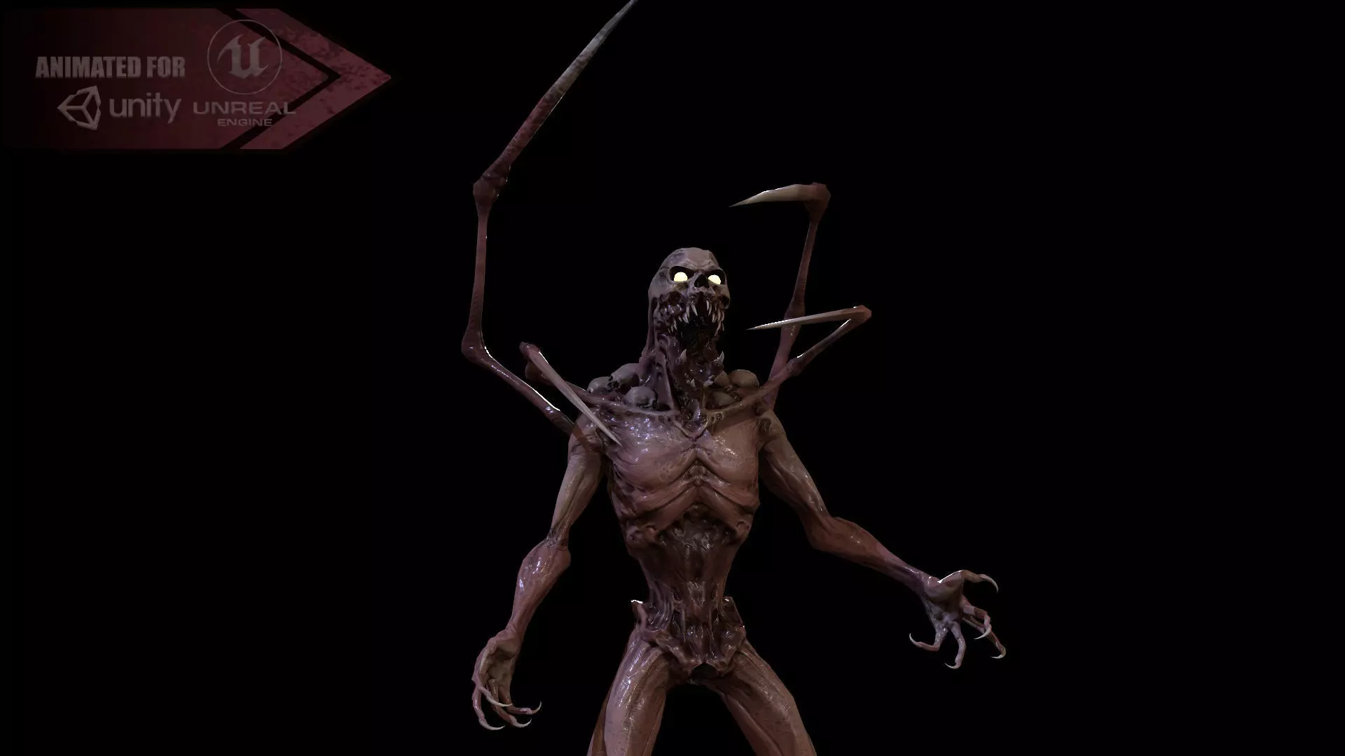 Monster Mutant7 Low-poly 3D model_0