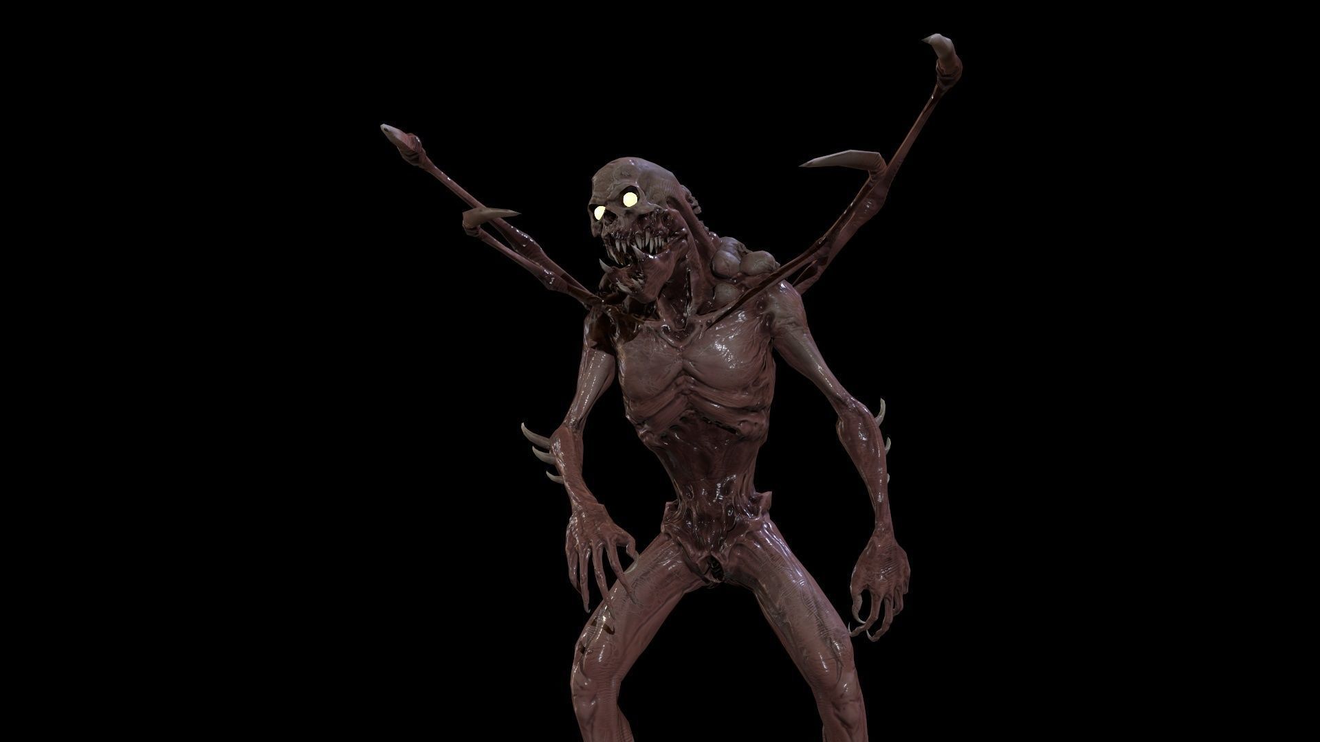 Monster Mutant7 Low-poly 3D model_3