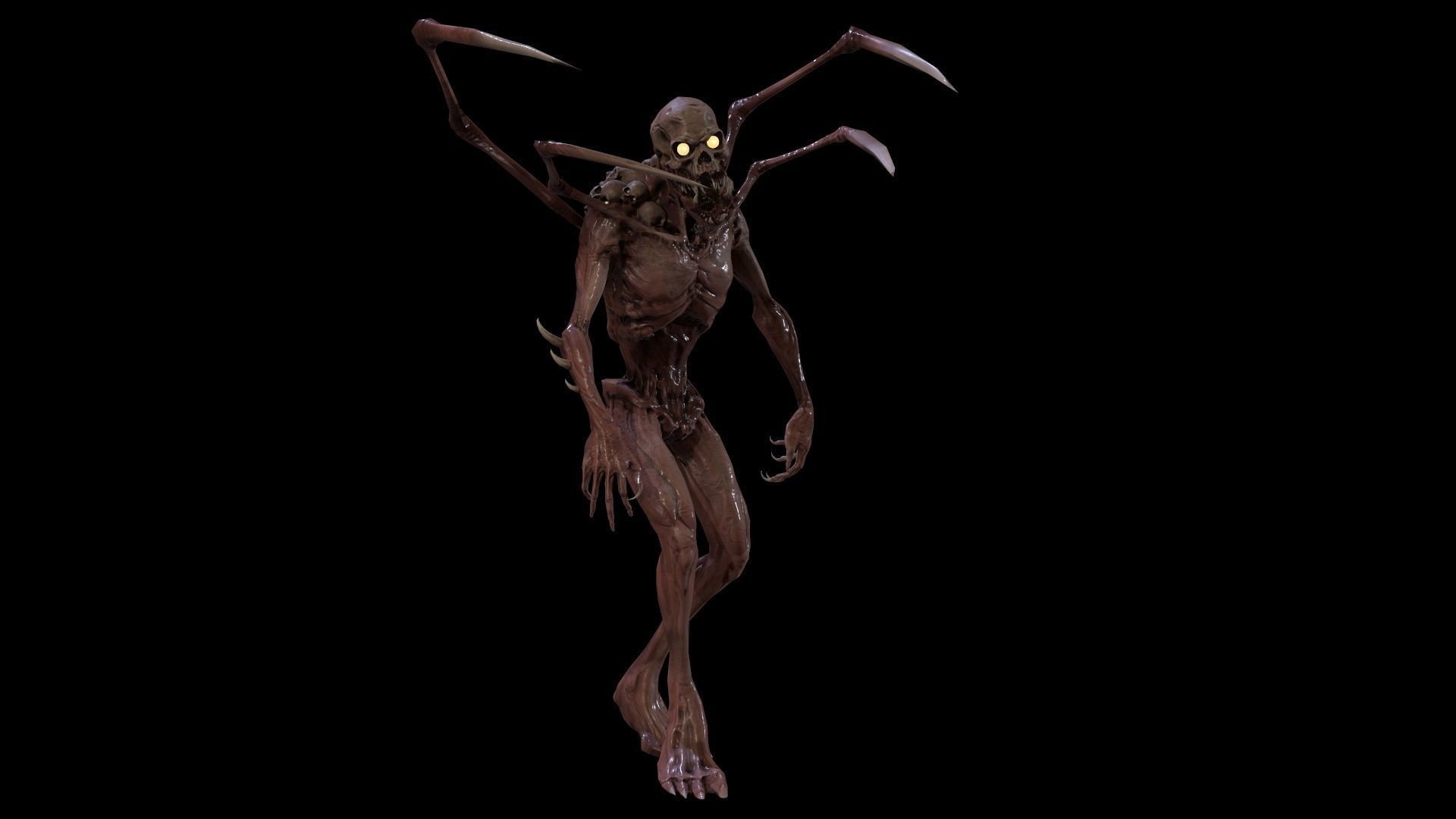Monster Mutant7 Low-poly 3D model_19