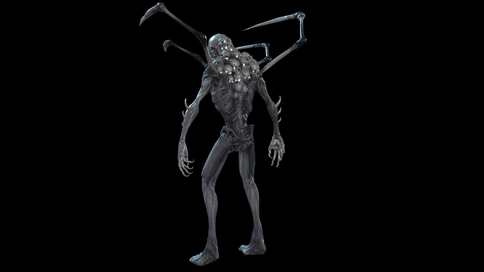 Monster Mutant7 Low-poly 3D model_14