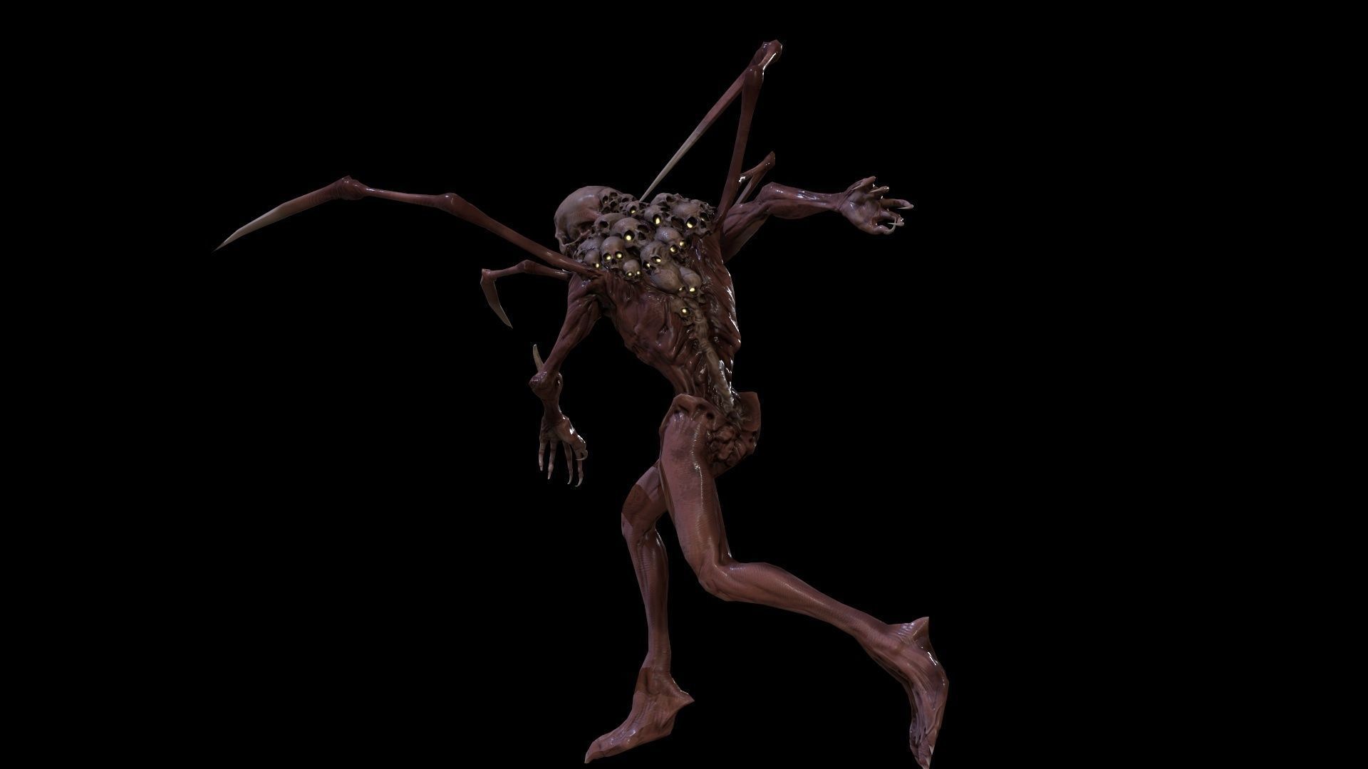 Monster Mutant7 Low-poly 3D model_6