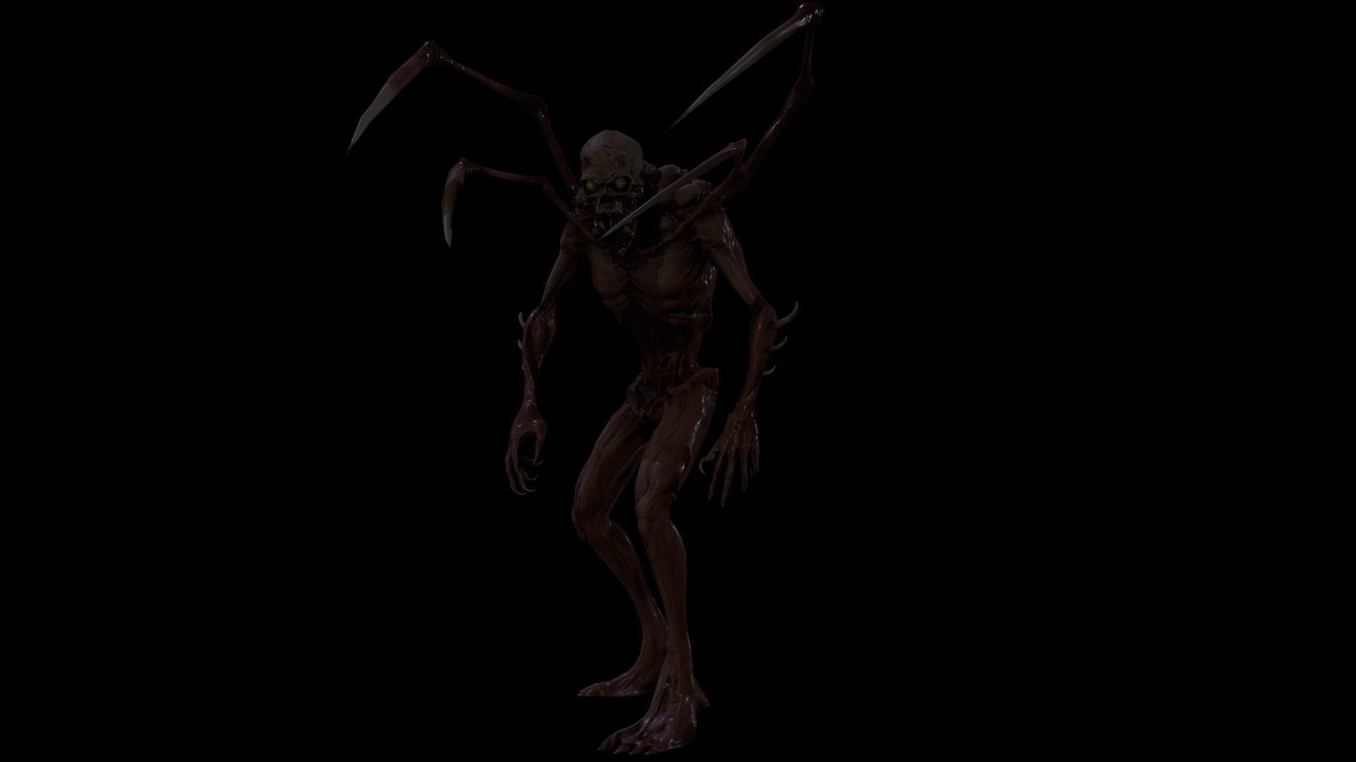 Monster Mutant7 Low-poly 3D model_13