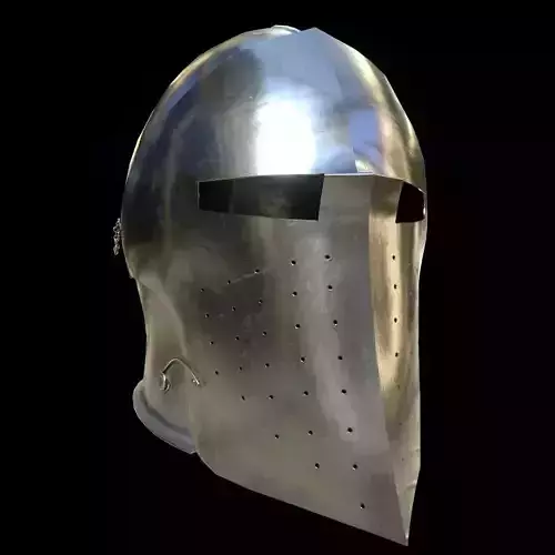 Visored Barbuta Helmet