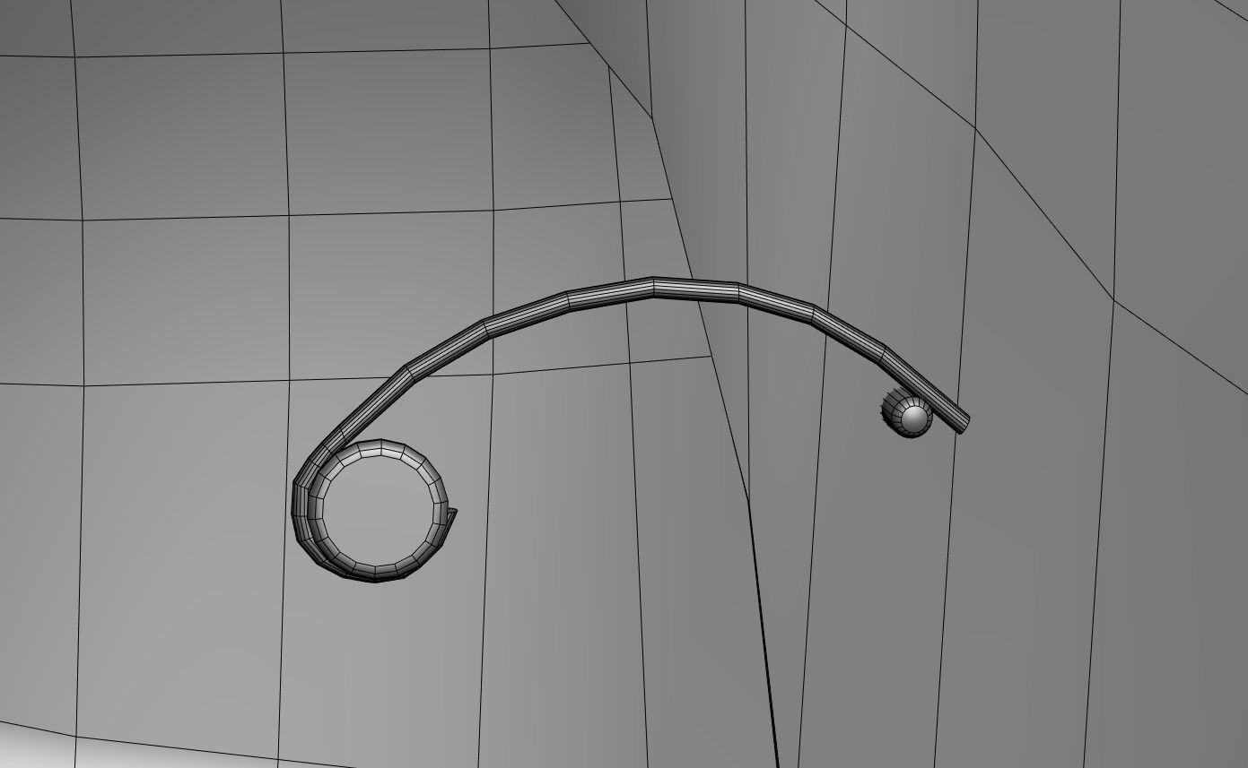 Visored Barbuta Helmet Low-poly 3D model_12