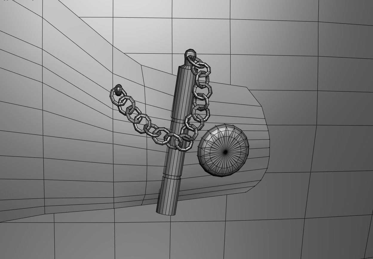 Visored Barbuta Helmet Low-poly 3D model_11