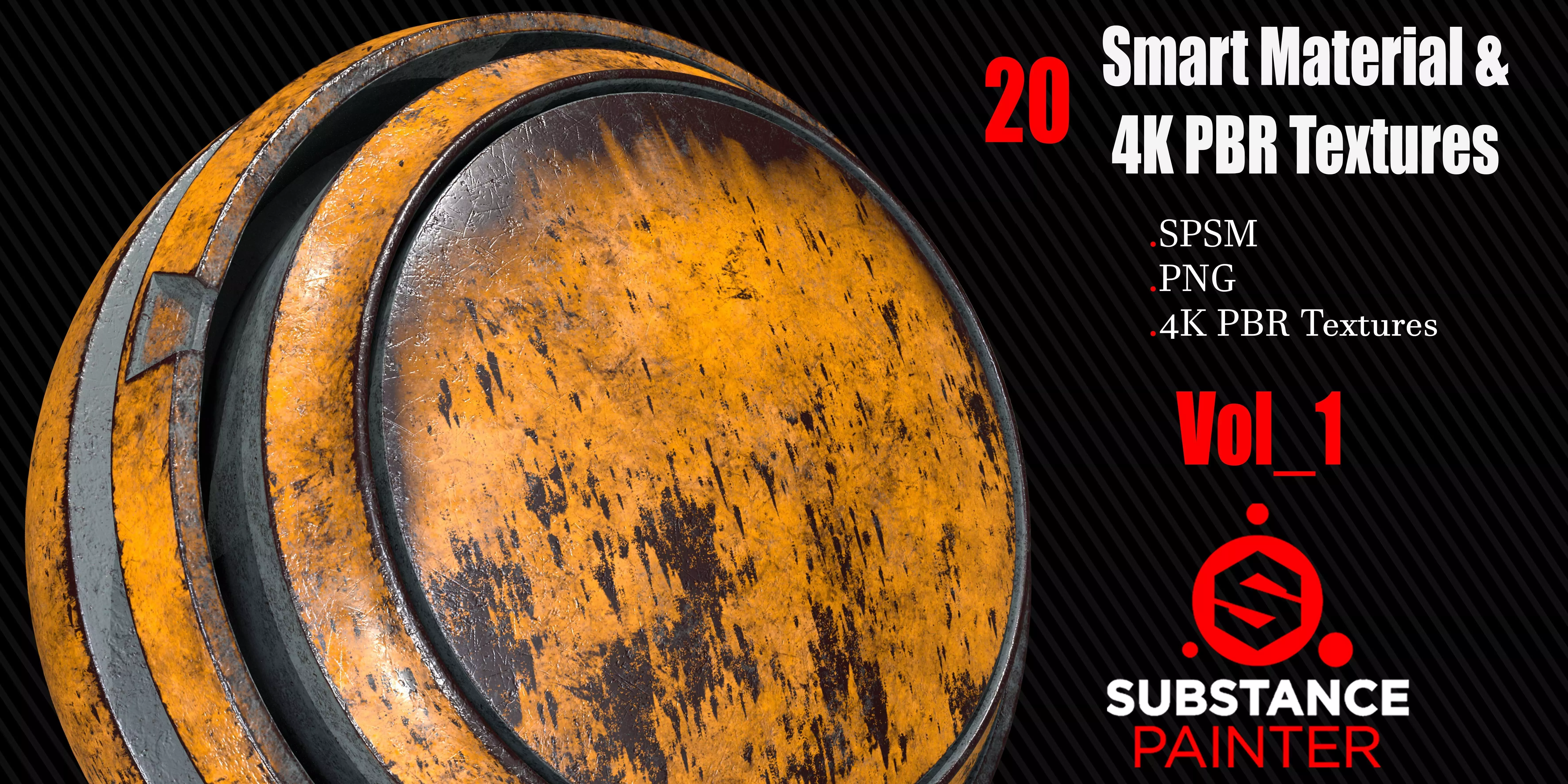 20 Metal Smart Materials 4K PBR Texture Texture_0