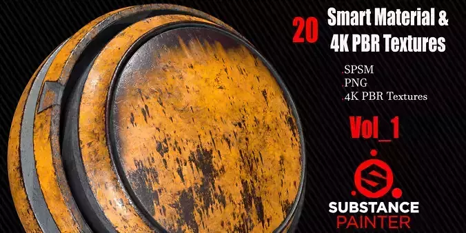 20 Metal Smart Materials 4K PBR Texture