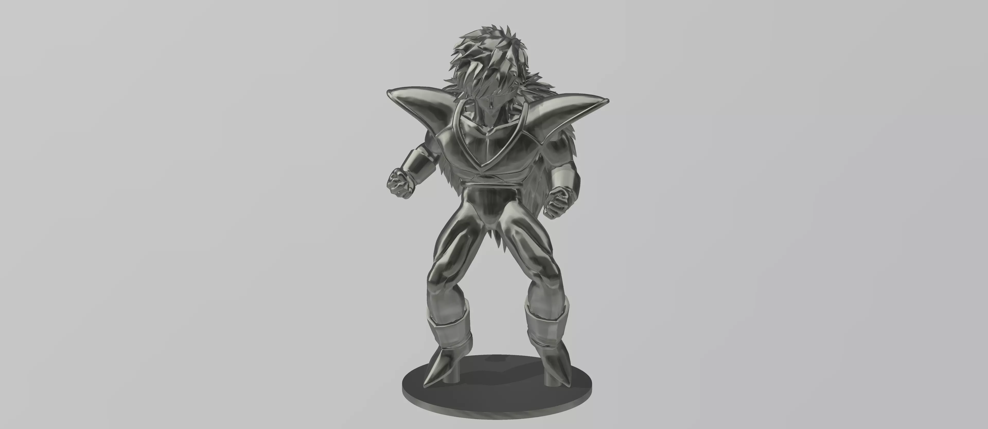 Jeice silver statue with wings 3D print model