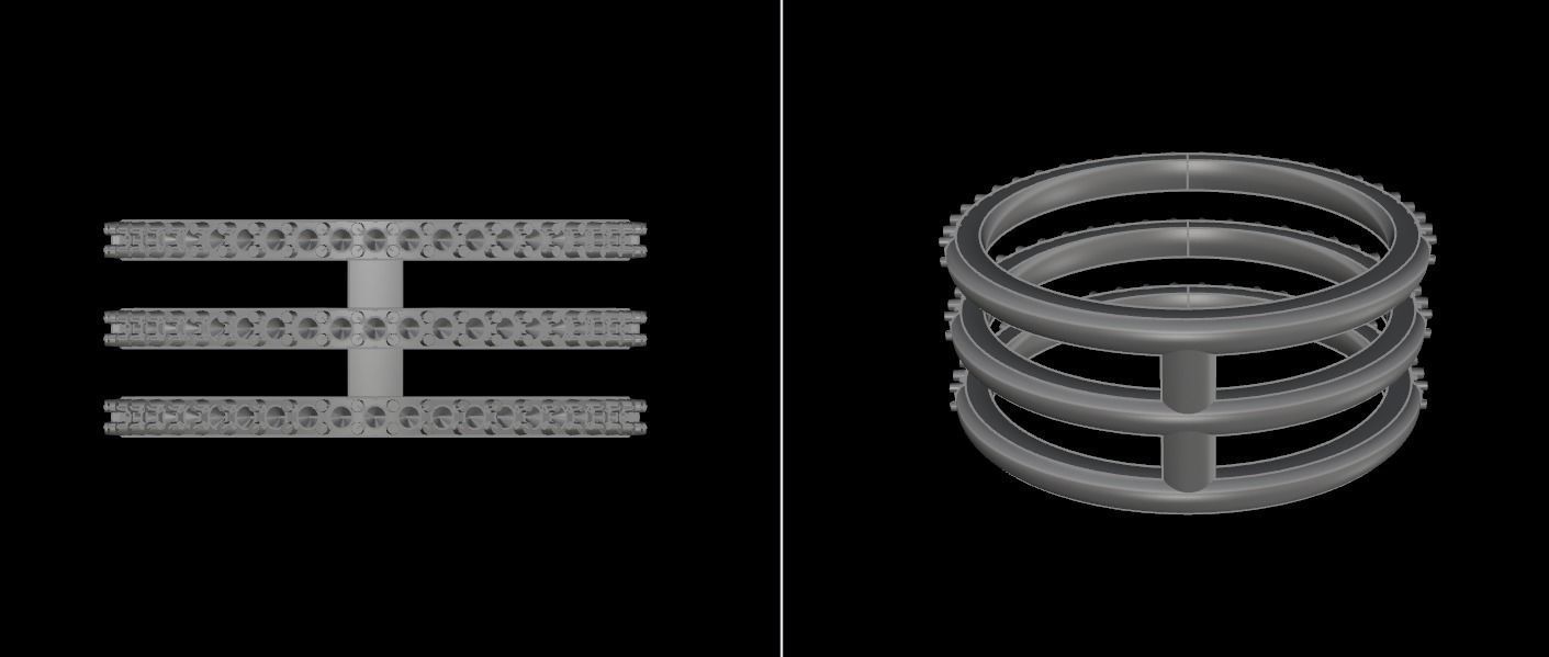 TRIPLE DIAMOND ROW BAND RING MIX SIZE 4 5 6 7 8 9 10 3D print model_12