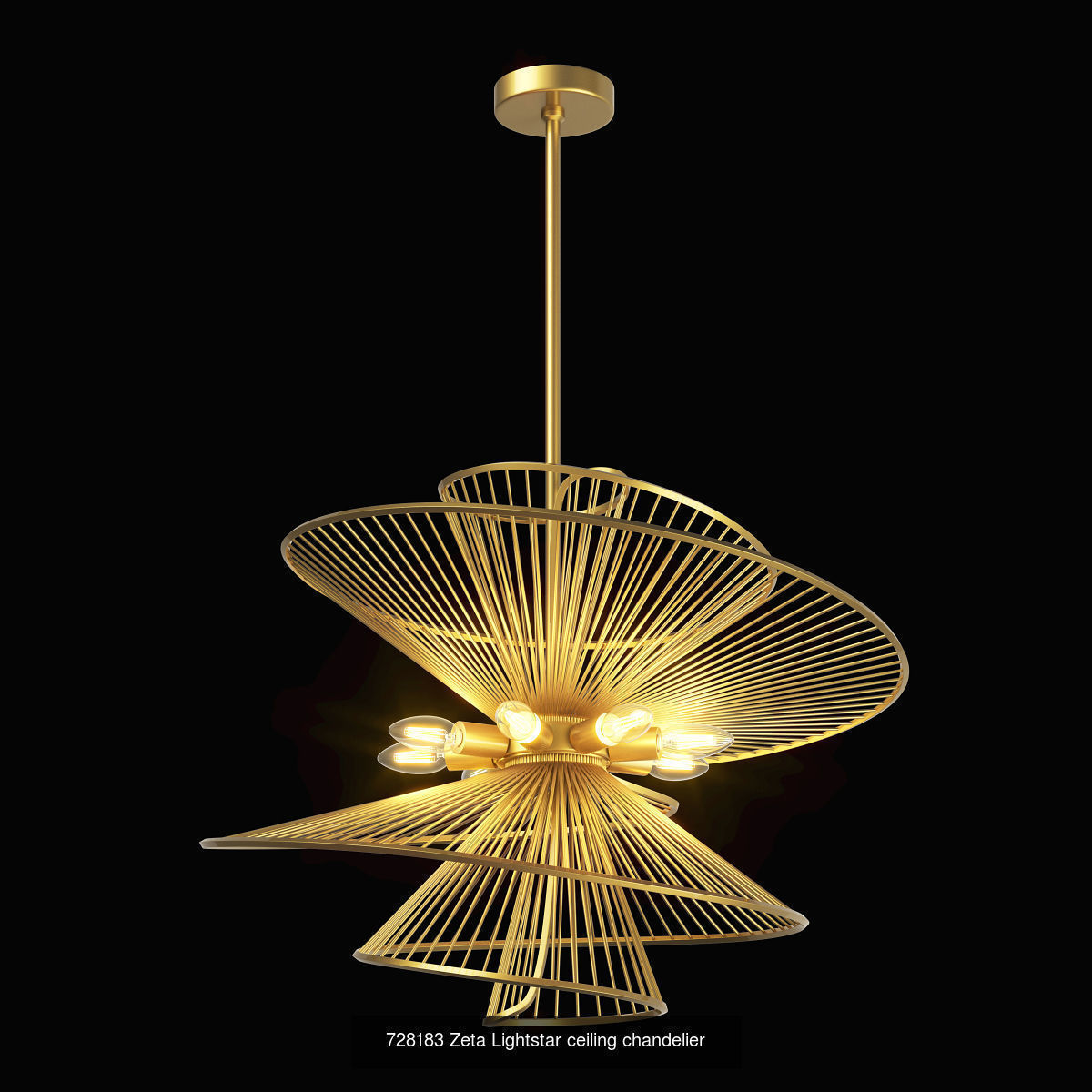 728 Zeta Lightstar Collection of Modern Lamps  Spiral _6