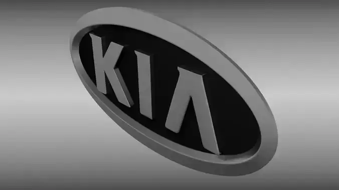 KIA logo 3D model