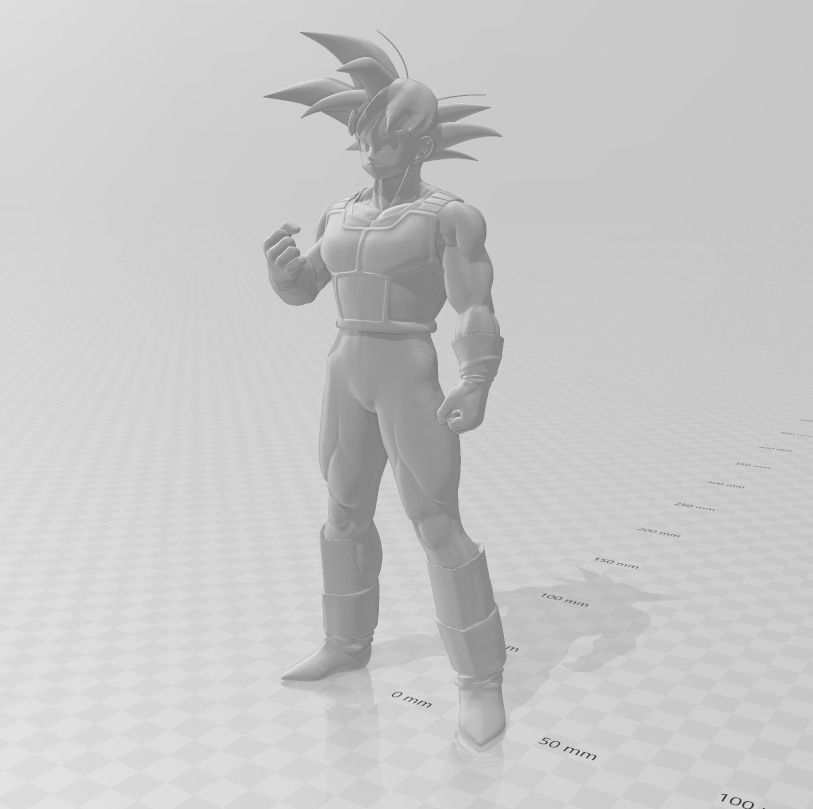 Son Goku Saiyan armor 3D Model 3D print model_1