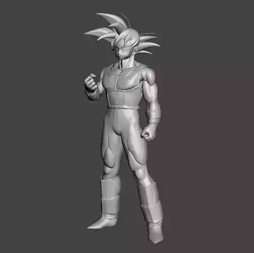 Son Goku Saiyan armor 3D Model