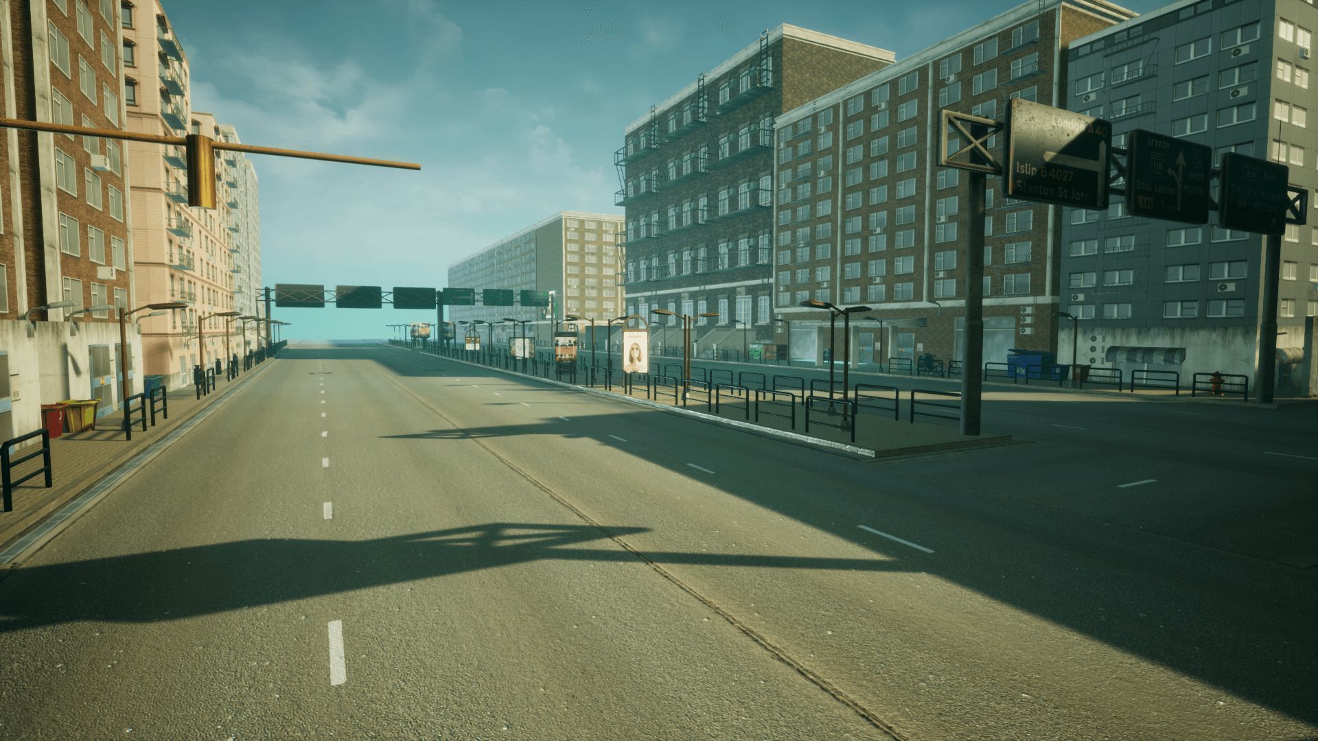 Modern City 3 Unreal Engine Low-poly 3D model_7