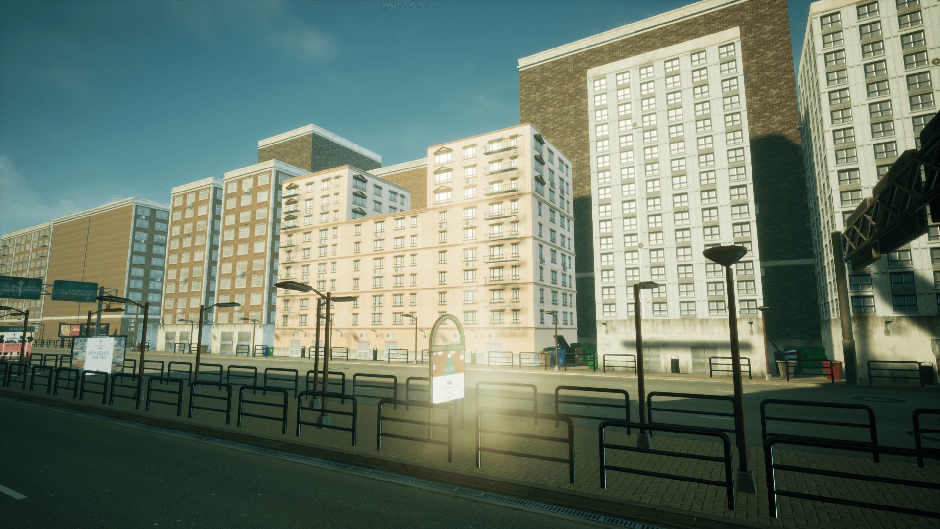 Modern City 3 Unreal Engine Low-poly 3D model_12