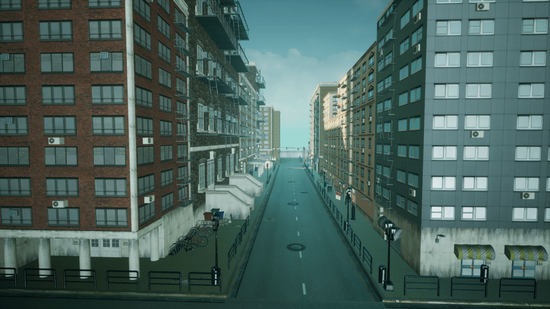 Modern City 3 Unreal Engine Low-poly 3D model_15