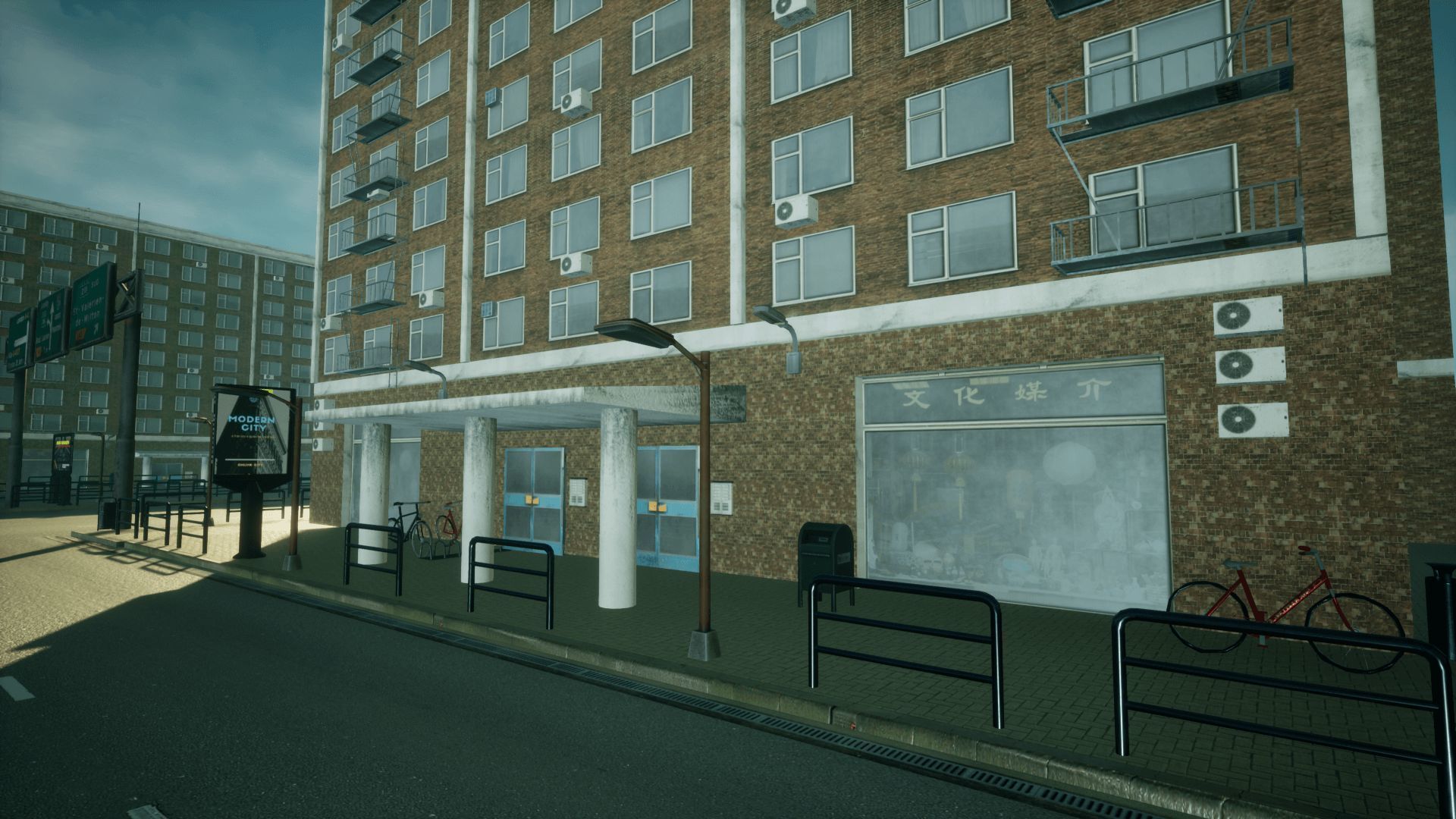 Modern City 3 Unreal Engine Low-poly 3D model_6