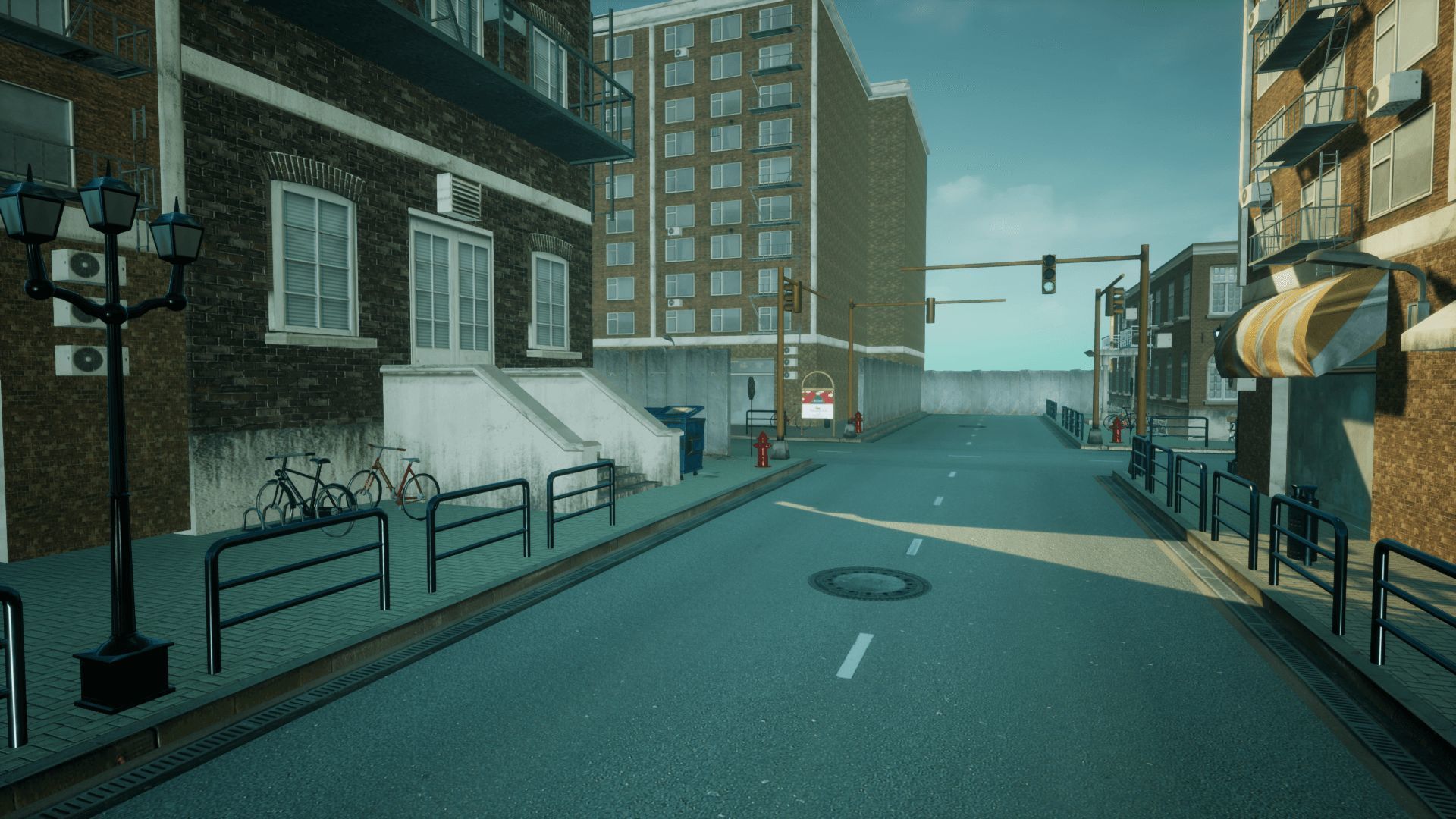 Modern City 3 Unreal Engine Low-poly 3D model_4