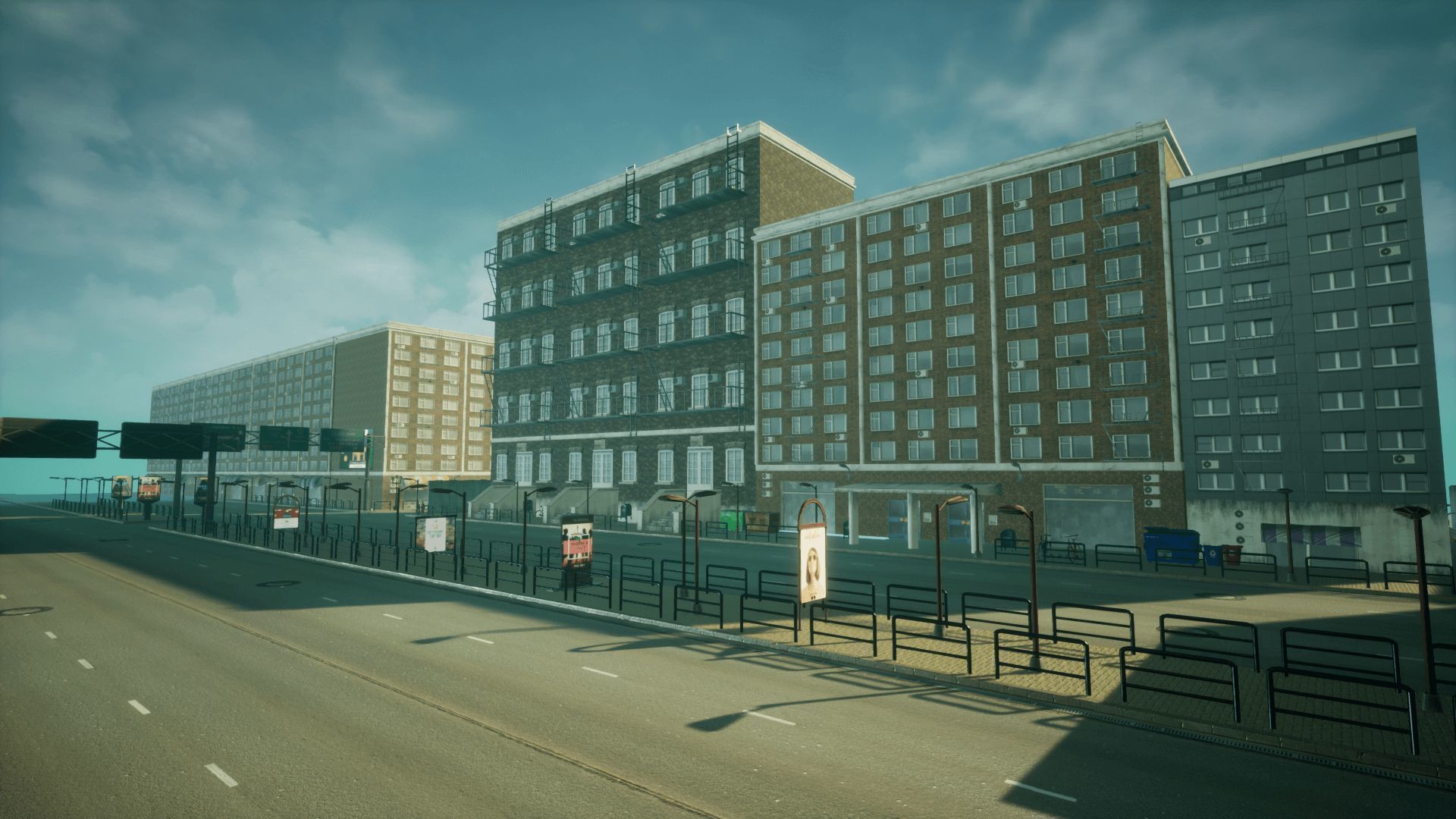Modern City 3 Unreal Engine Low-poly 3D model_17