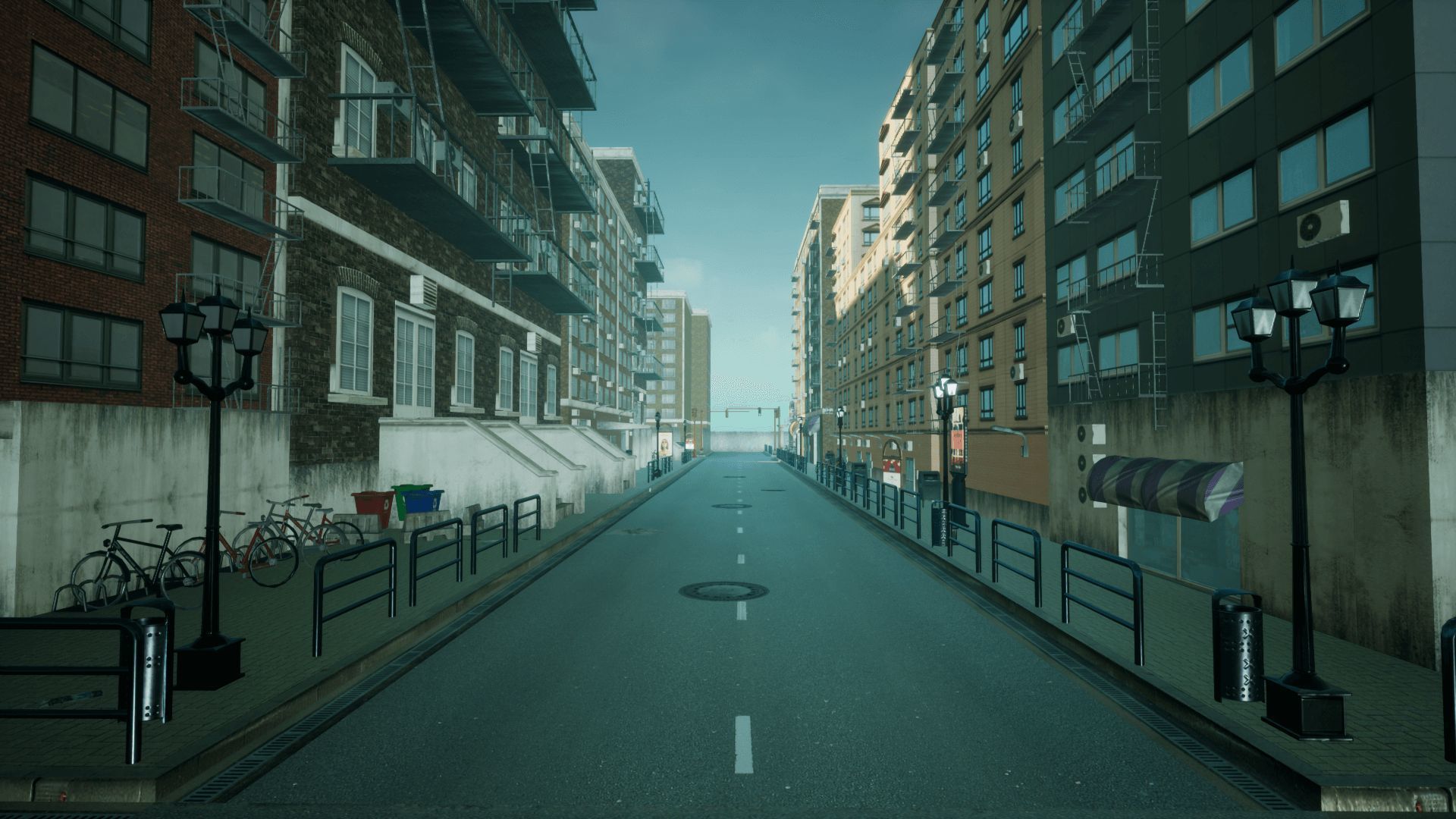 Modern City 3 Unreal Engine Low-poly 3D model_2