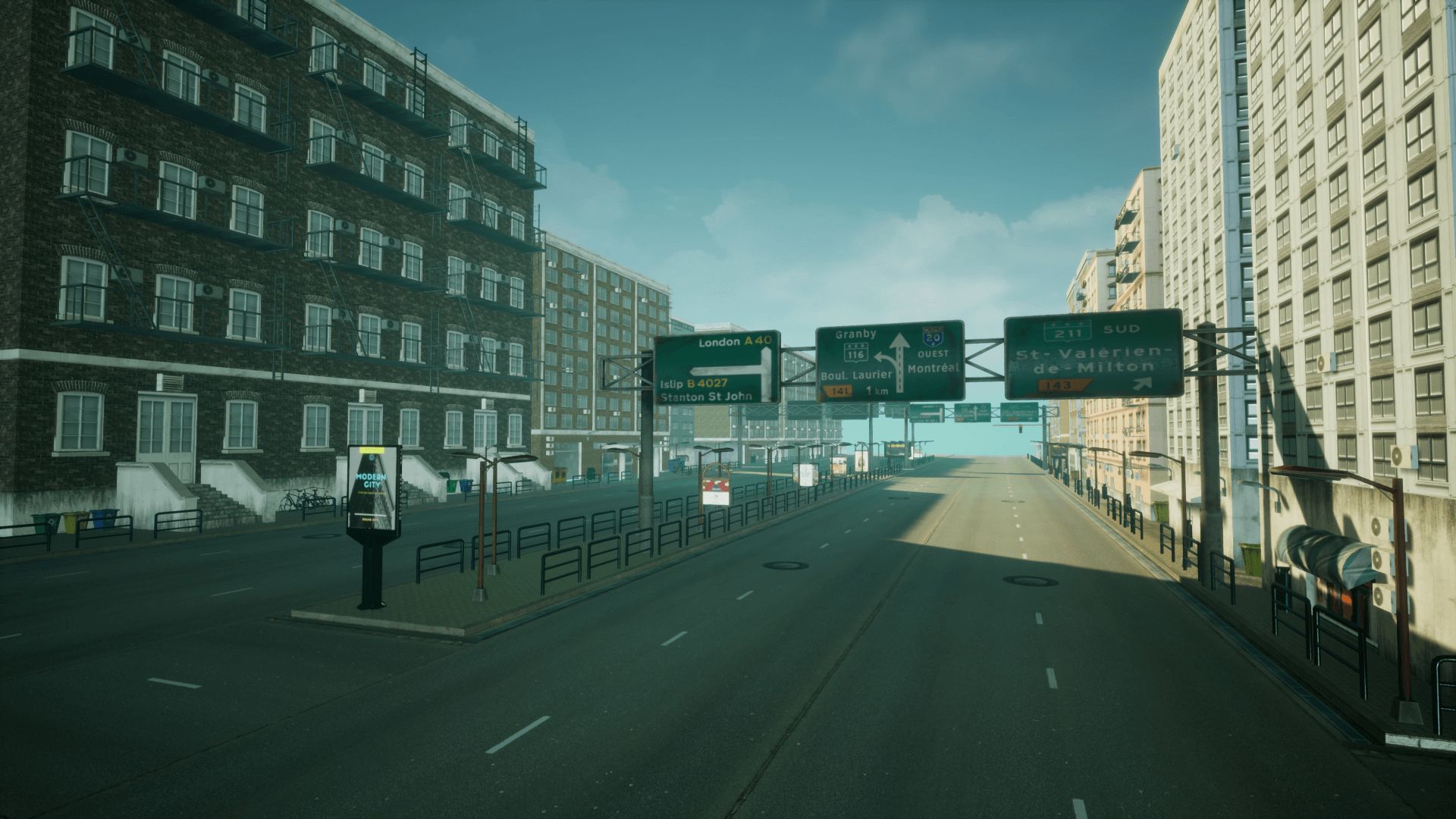 Modern City 3 Unreal Engine Low-poly 3D model_13