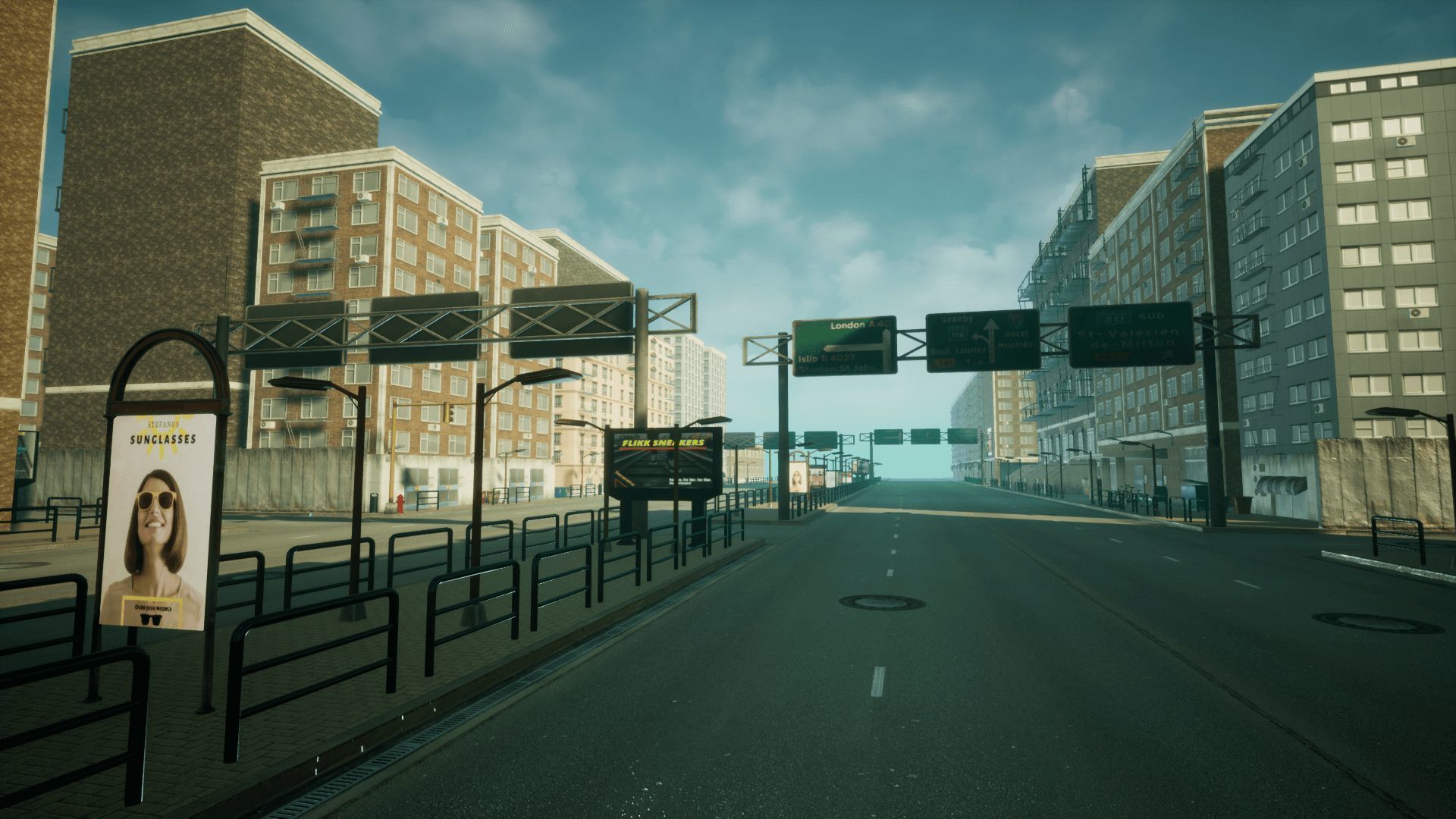 Modern City 3 Unreal Engine Low-poly 3D model_8