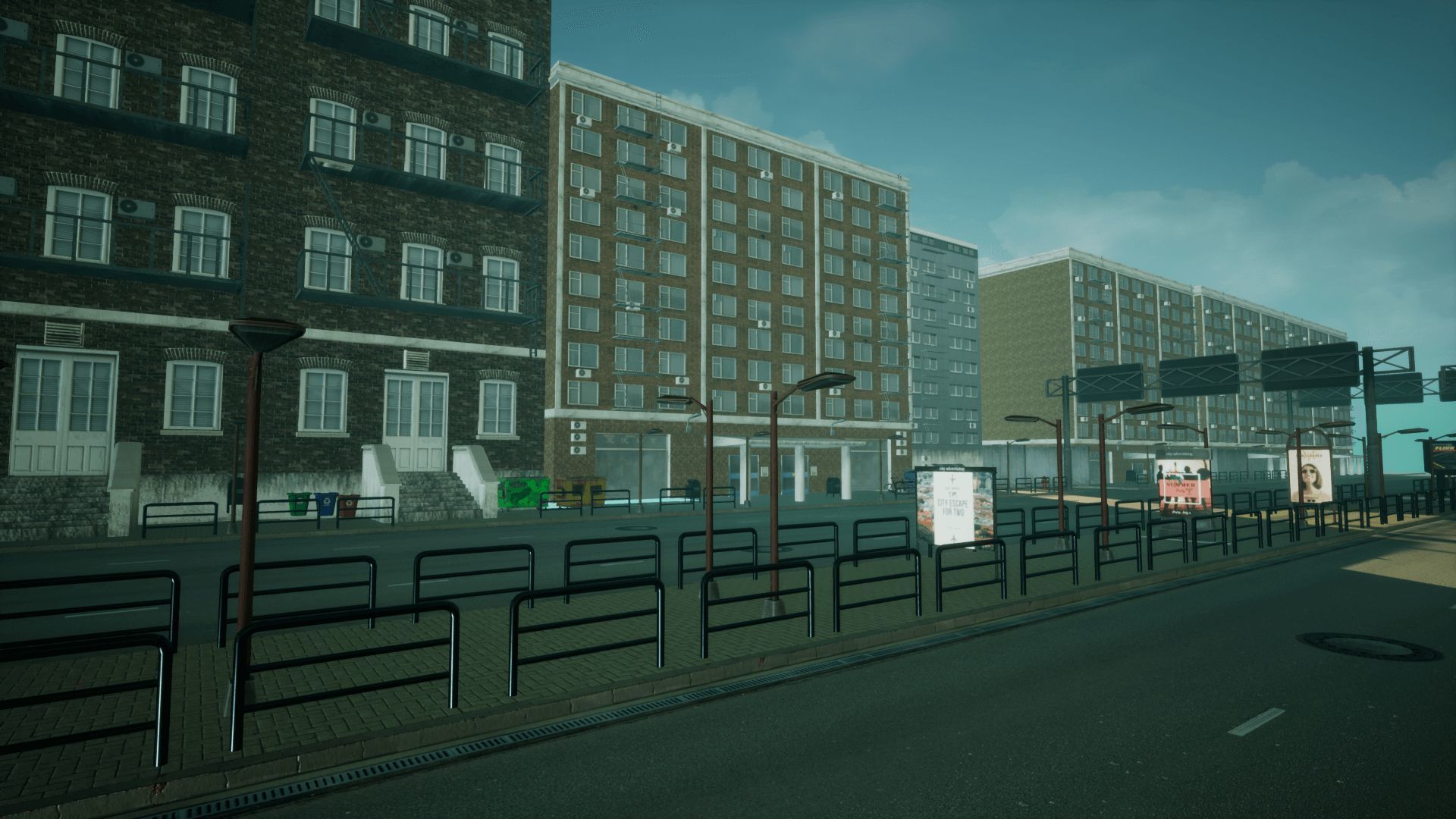 Modern City 3 Unreal Engine Low-poly 3D model_10