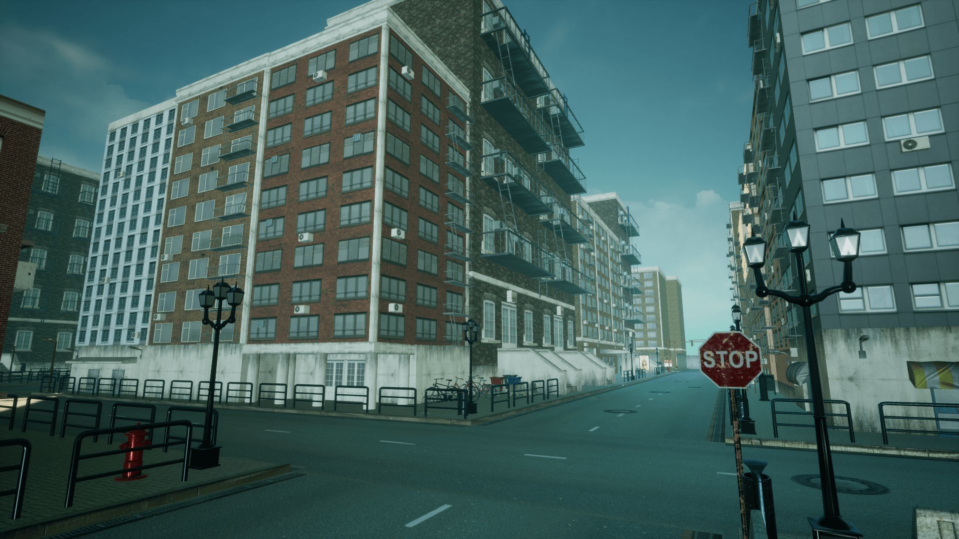 Modern City 3 Unreal Engine Low-poly 3D model_14