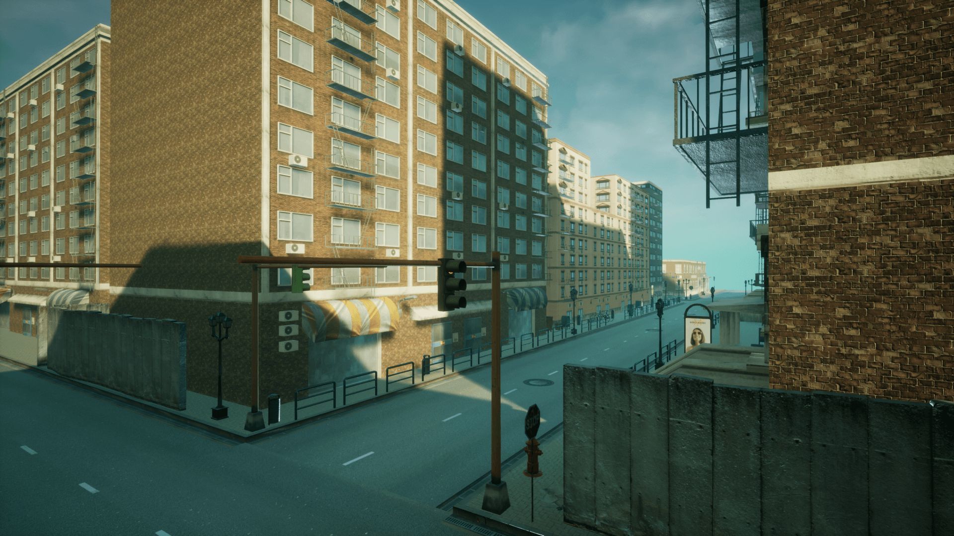 Modern City 3 Unreal Engine Low-poly 3D model_16