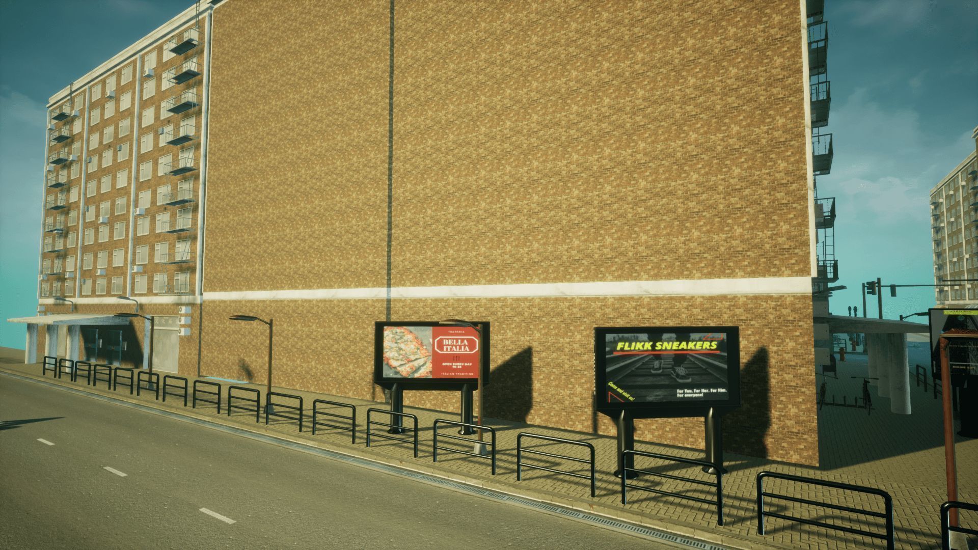 Modern City 3 Unreal Engine Low-poly 3D model_18