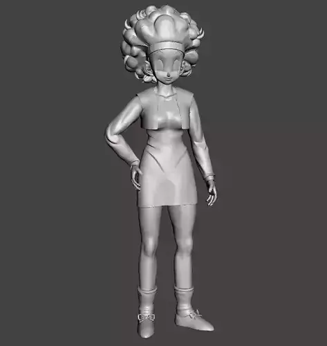 Bulma Trunks Saga 3D Model