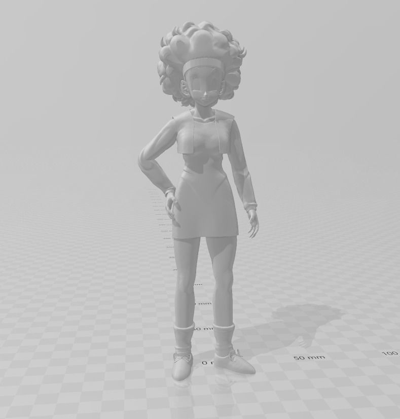 Bulma Trunks Saga 3D Model 3D print model_2