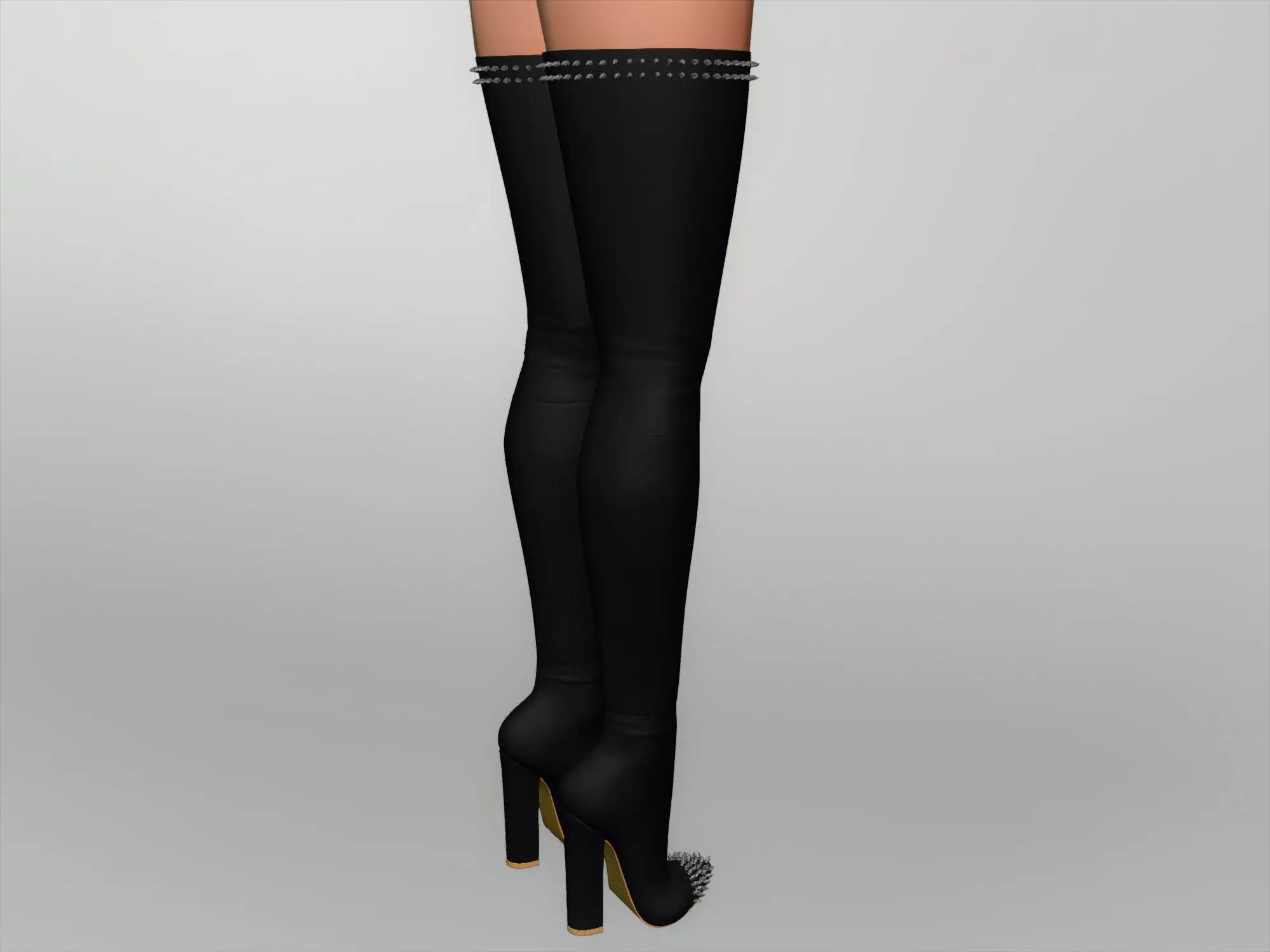 Womens Shoes Boots 3D model_0