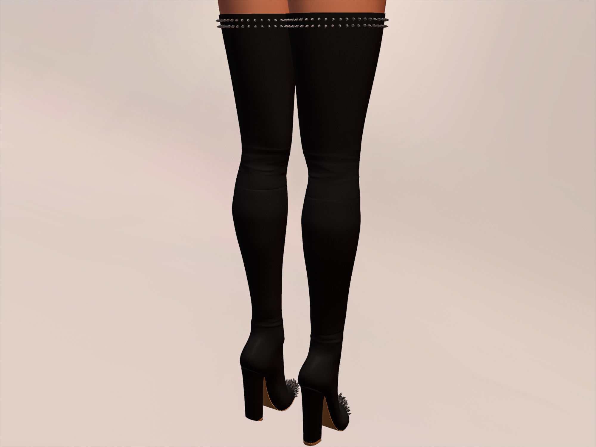 Womens Shoes Boots 3D model_7