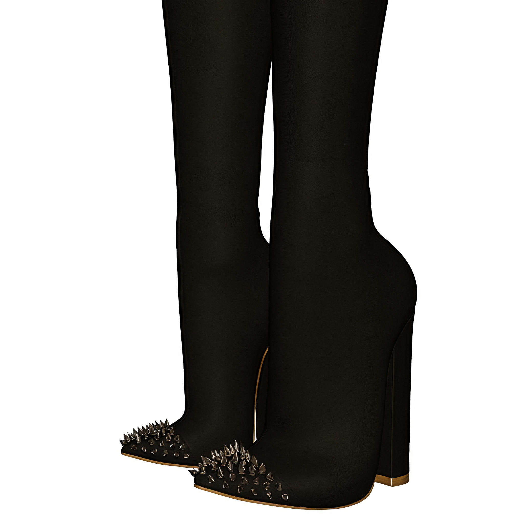 Womens Shoes Boots 3D model_1