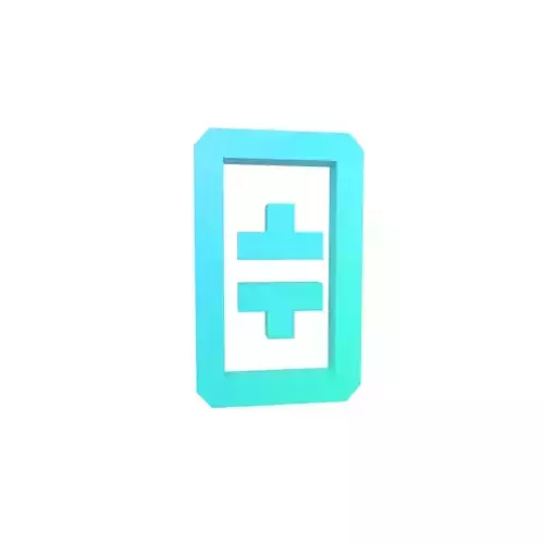 THETA Coin v1 001 Low-poly 3D model
