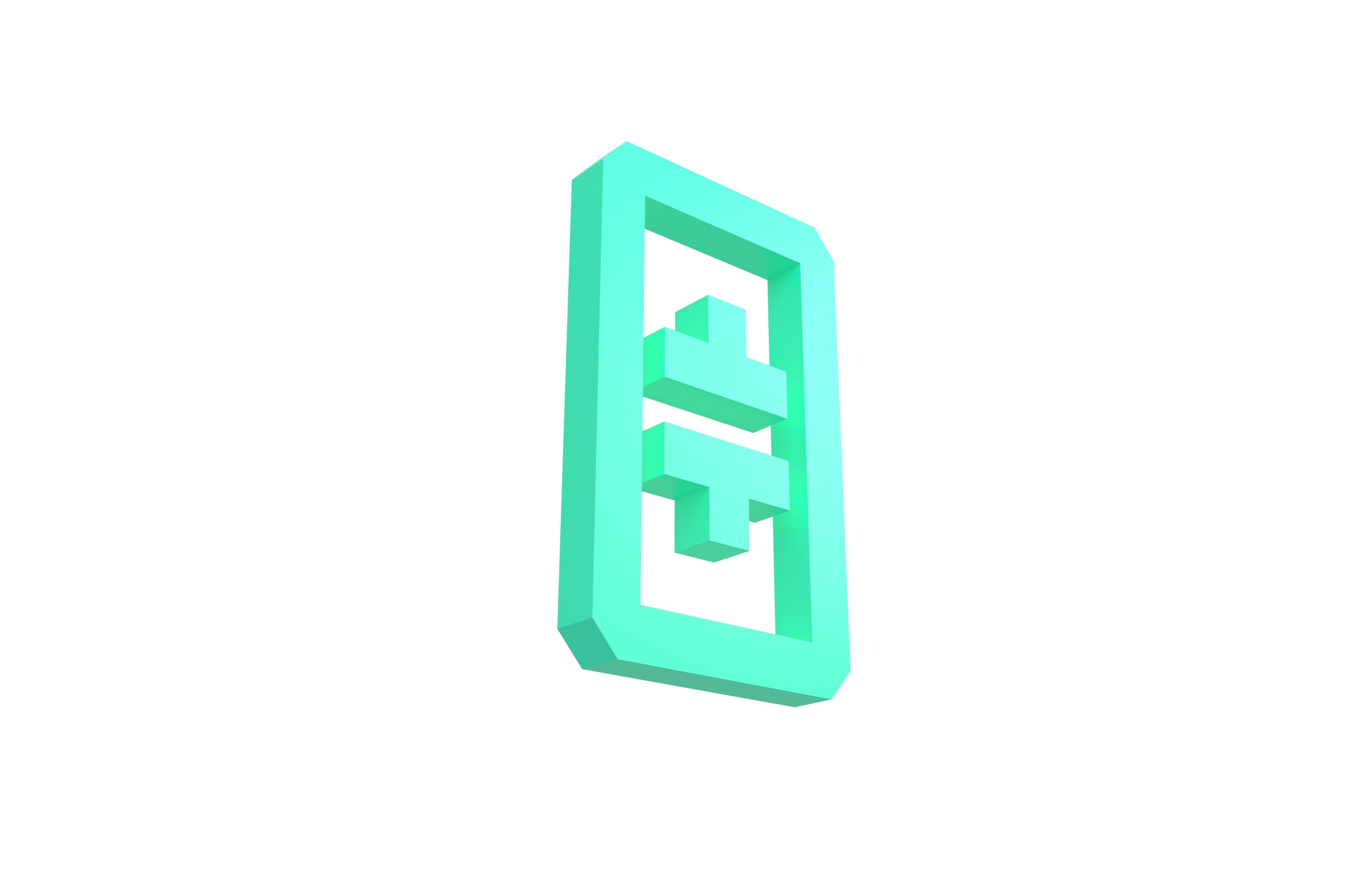 THETA Coin v1 003 Low-poly 3D model_2