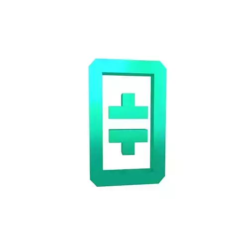 THETA Coin v1 007 Low-poly 3D model