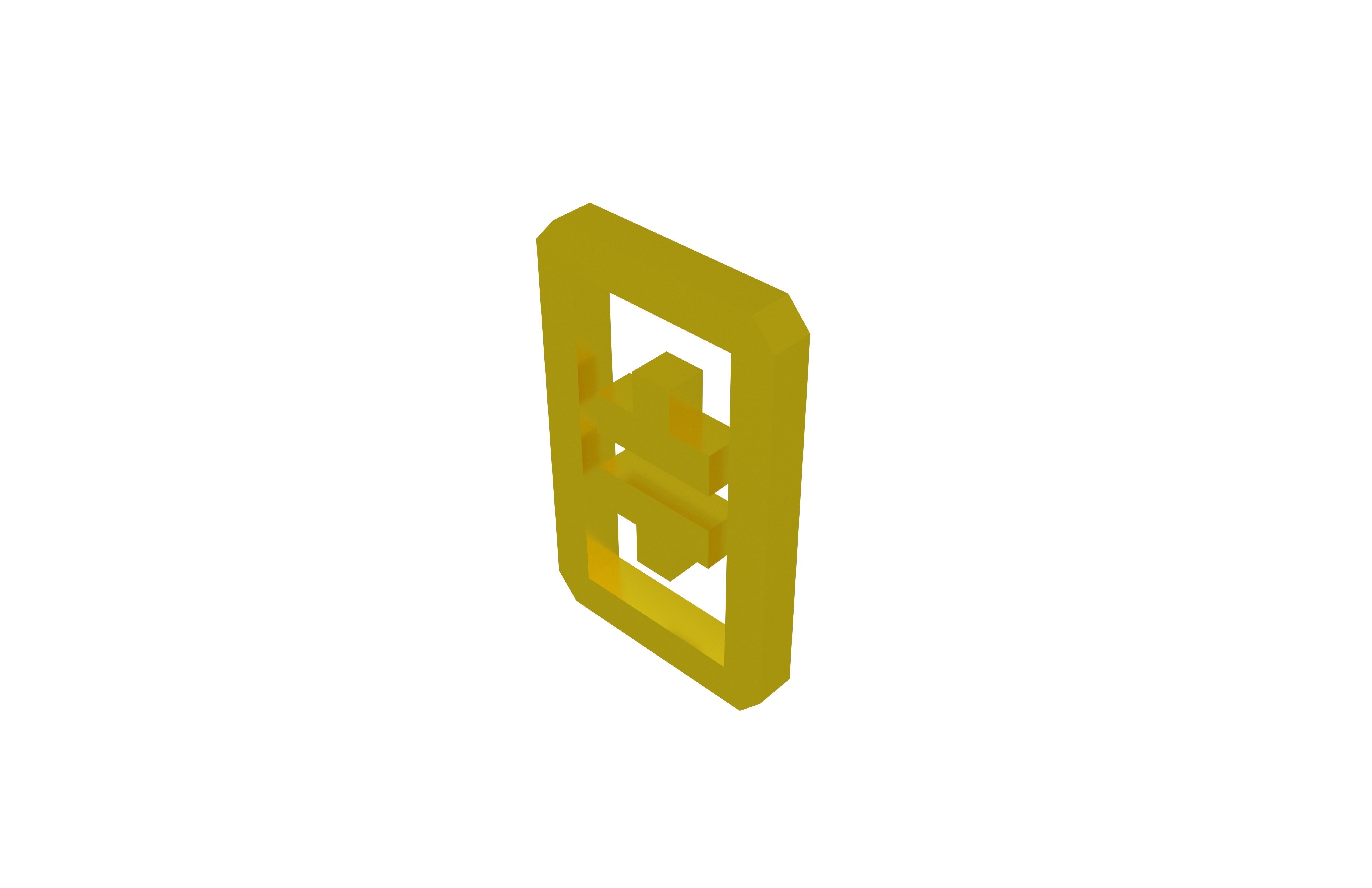 THETA Coin v1 008 Low-poly 3D model_2