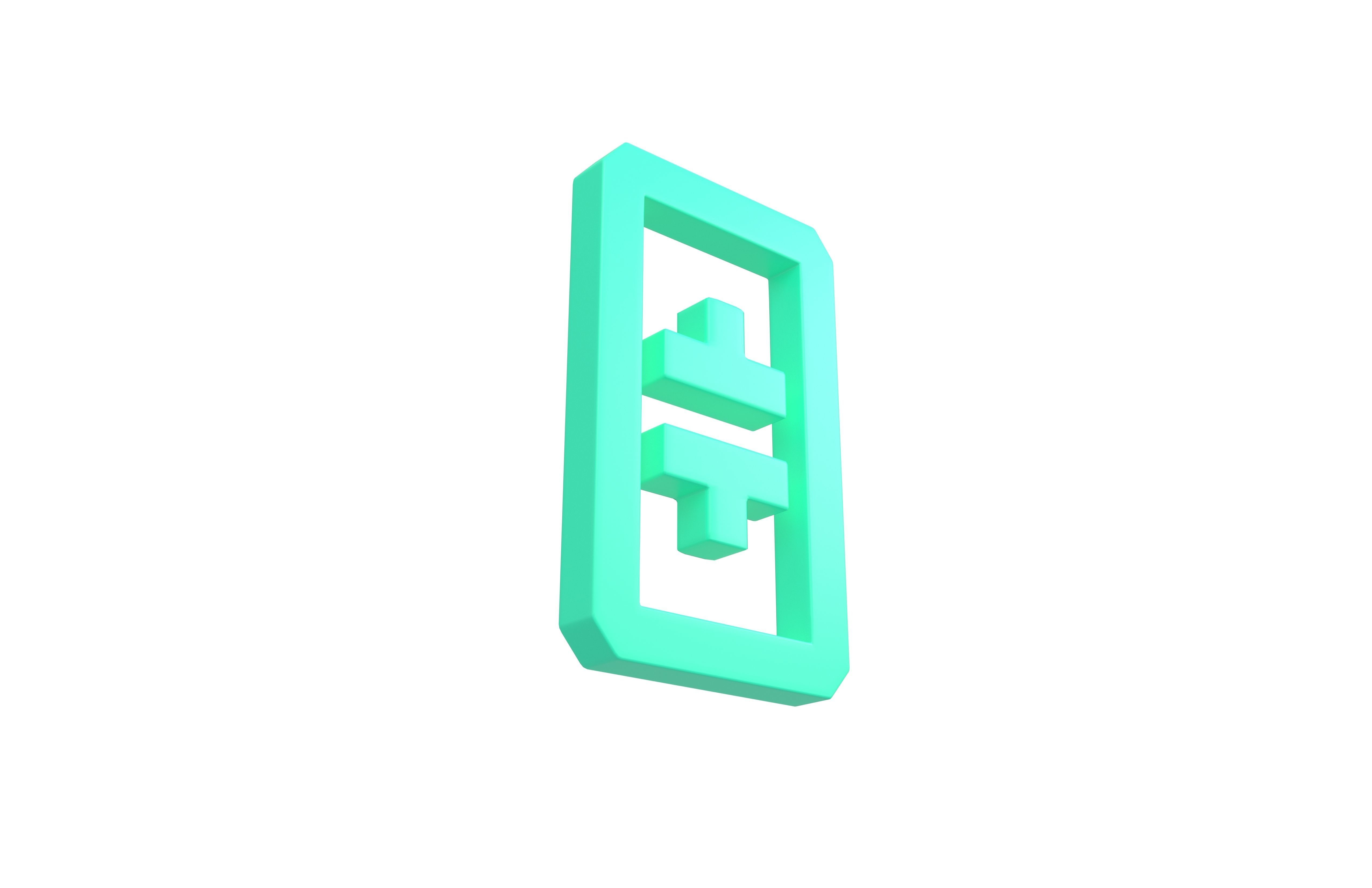THETA Coin v2 003 Low-poly 3D model_3