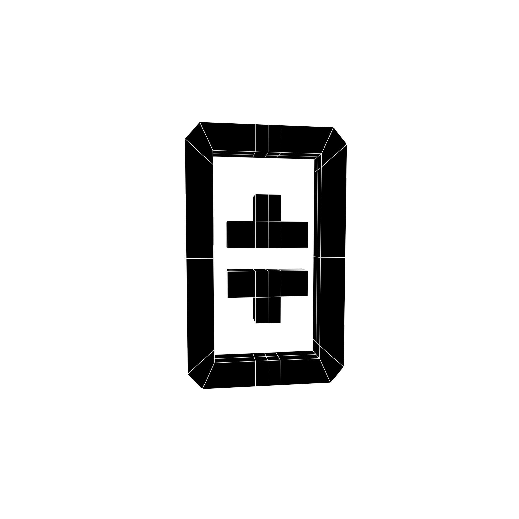 THETA Coin v2 007 Low-poly 3D model_7