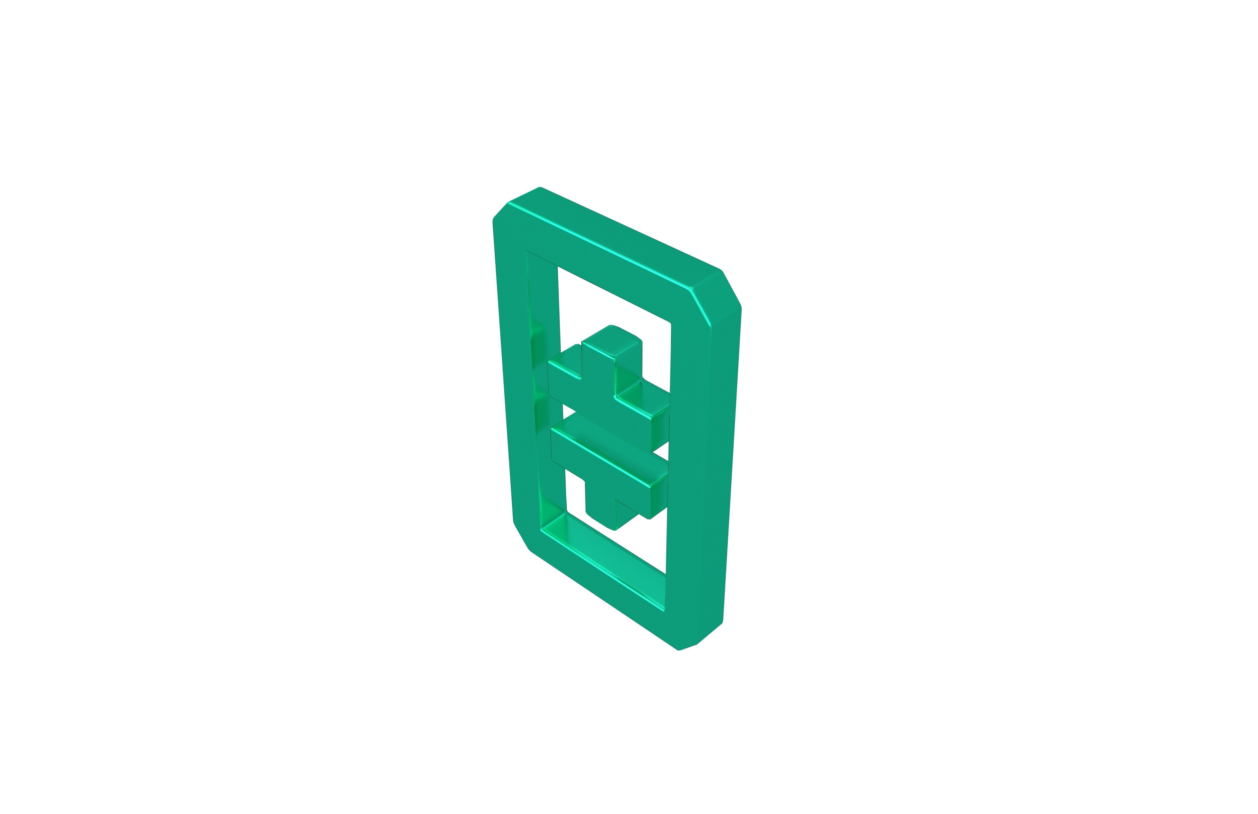 THETA Coin v2 007 Low-poly 3D model_1