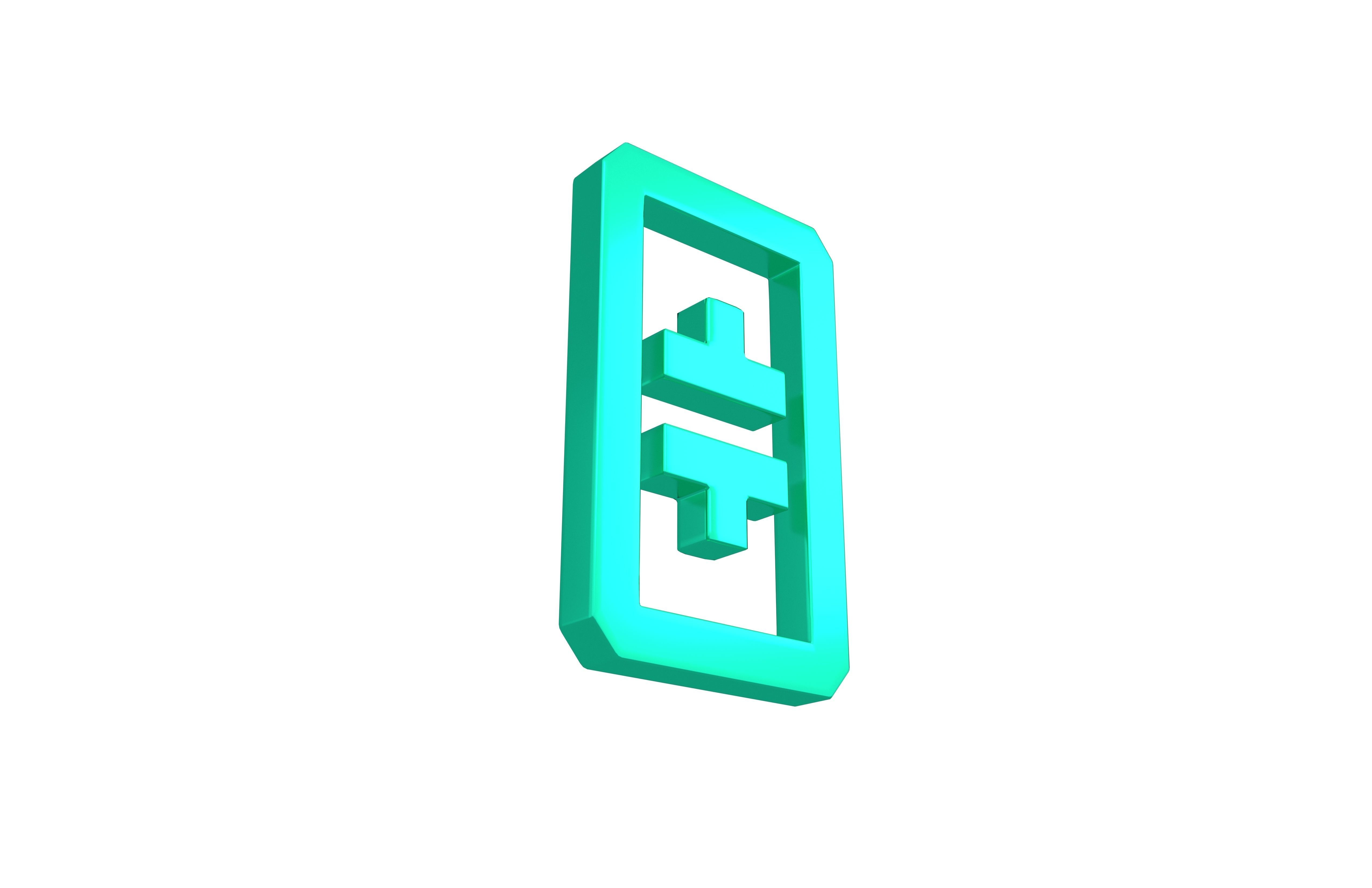 THETA Coin v2 007 Low-poly 3D model_3