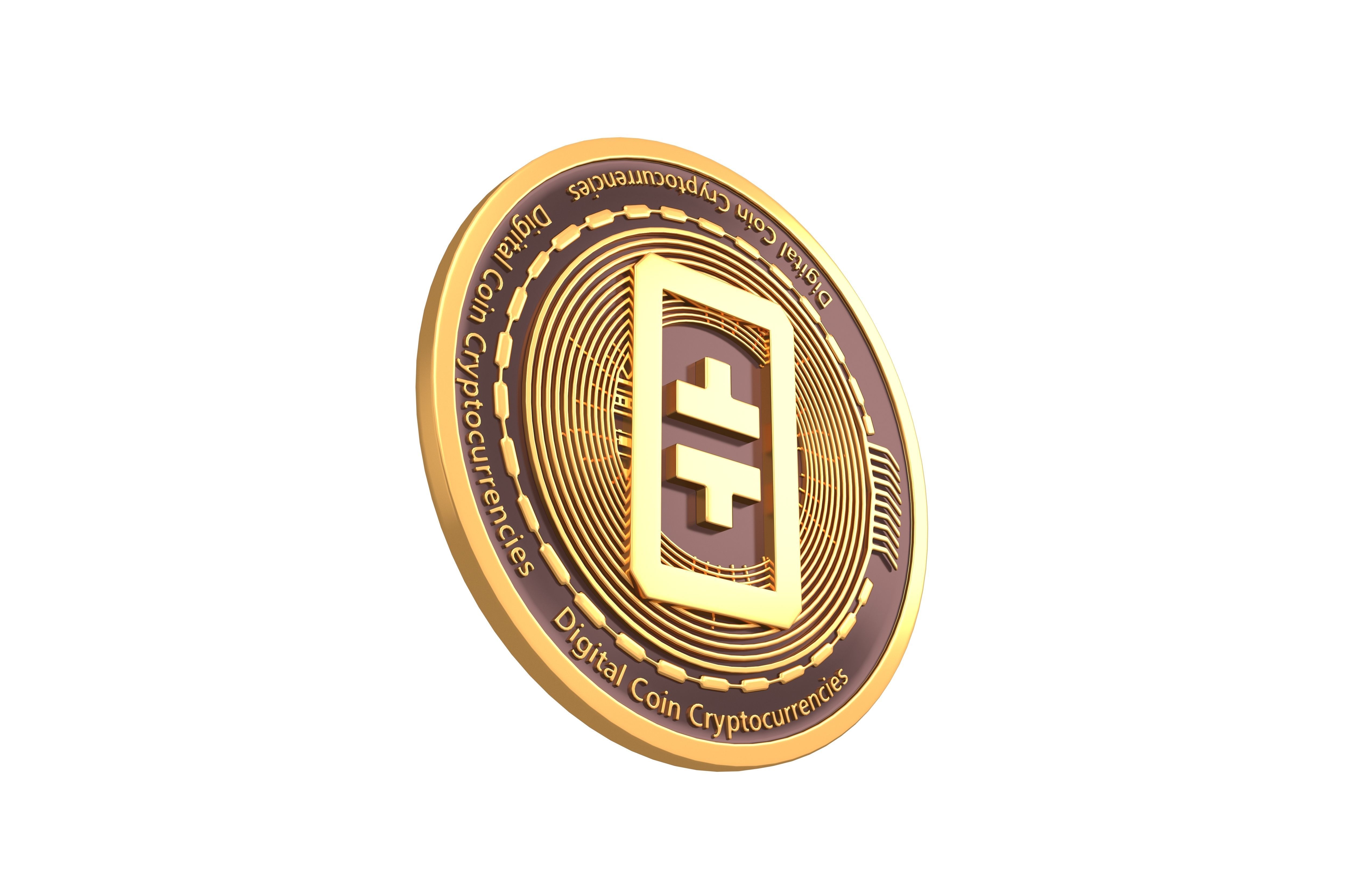 THETA Coin v3 001 3D model_2
