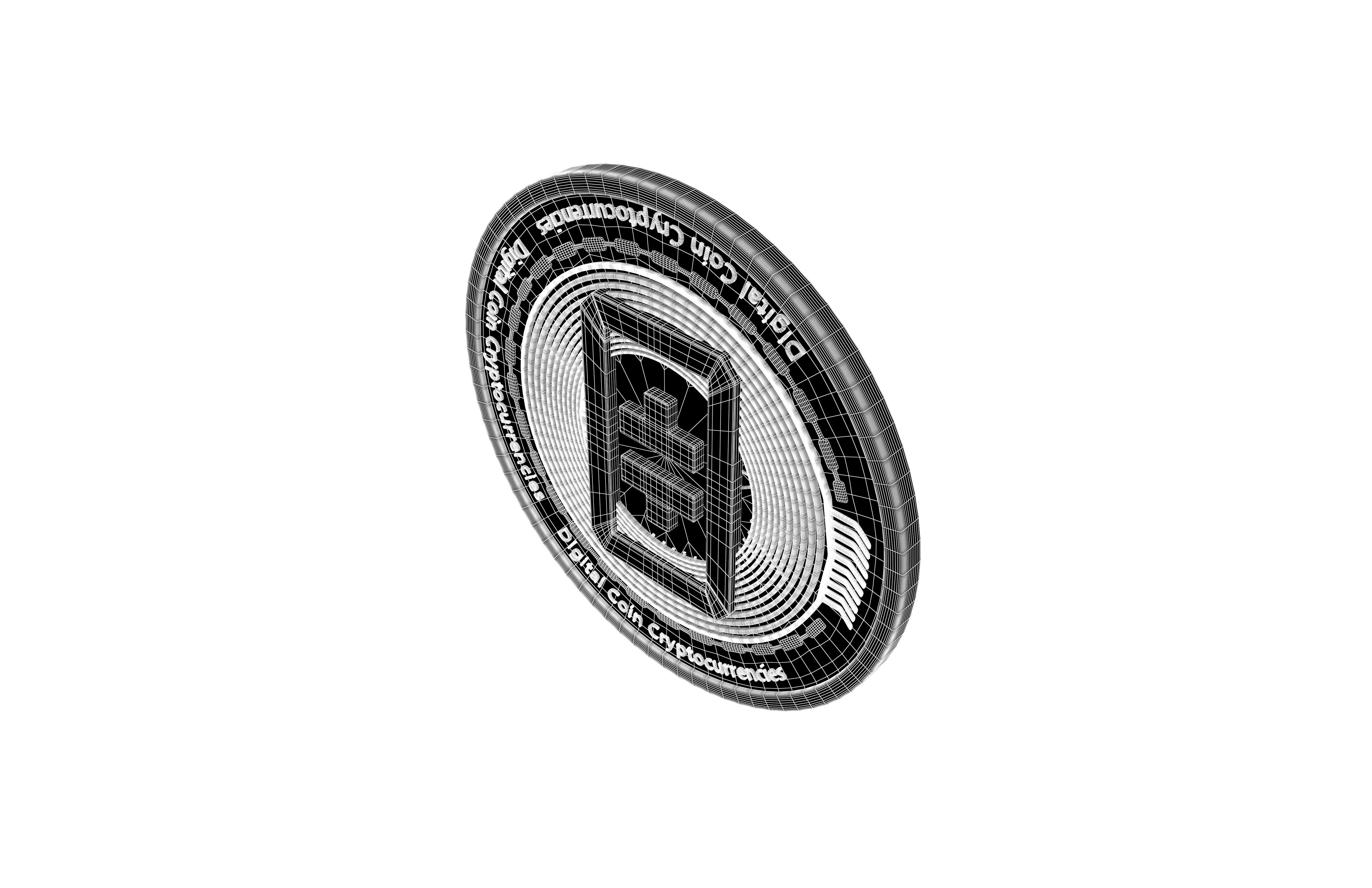 THETA Coin v3 001 3D model_4
