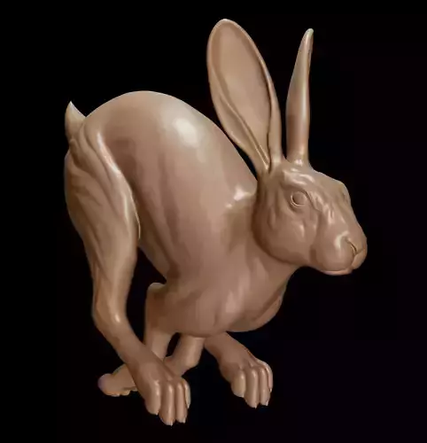 Rabbit Running 3D print model