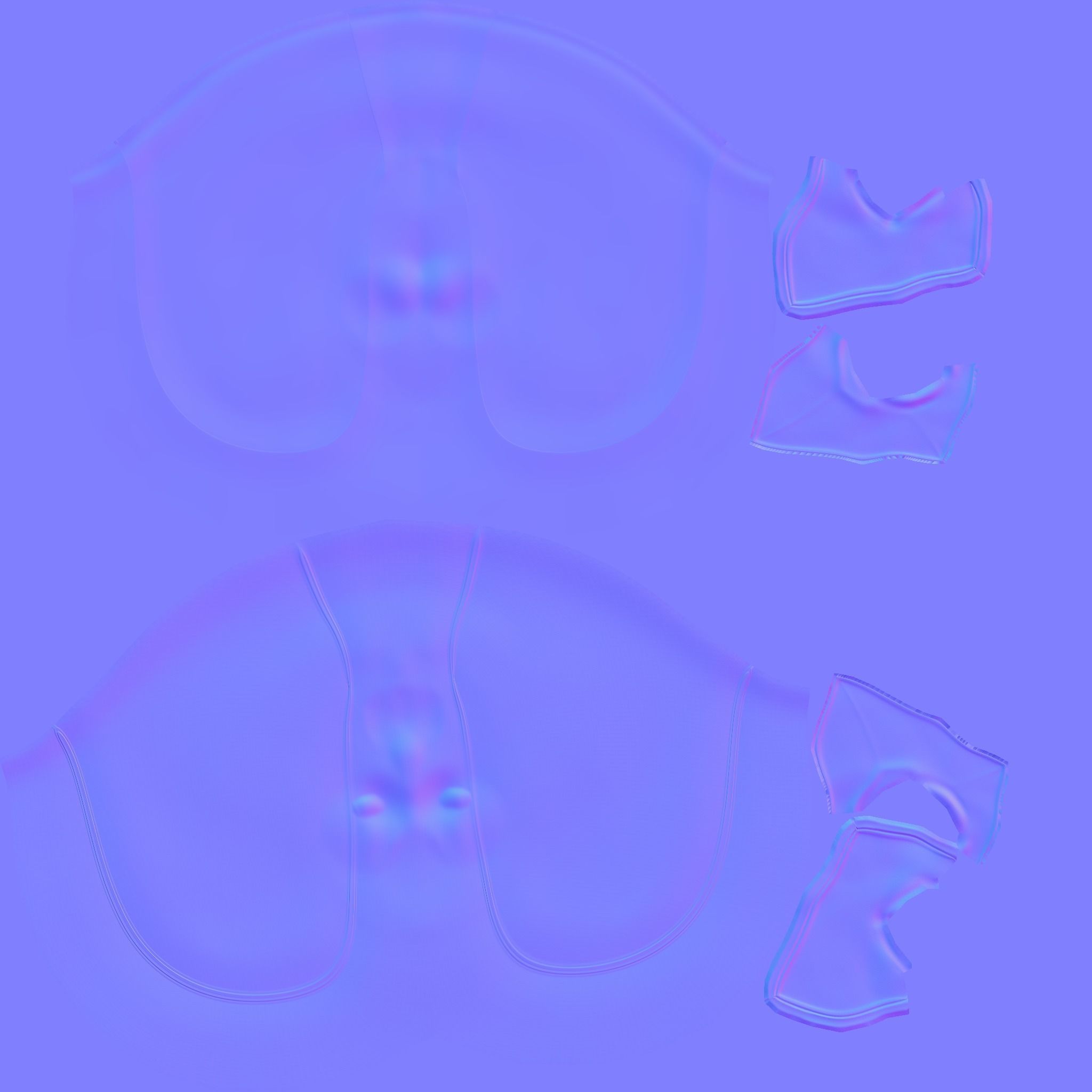 Deadpool Mask - Character Design - Marvel Hero Low-poly 3D model_18