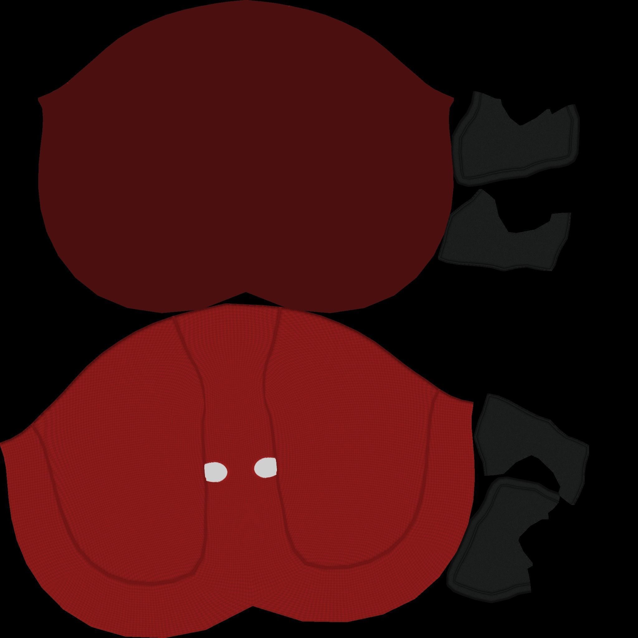 Deadpool Mask - Character Design - Marvel Hero Low-poly 3D model_13